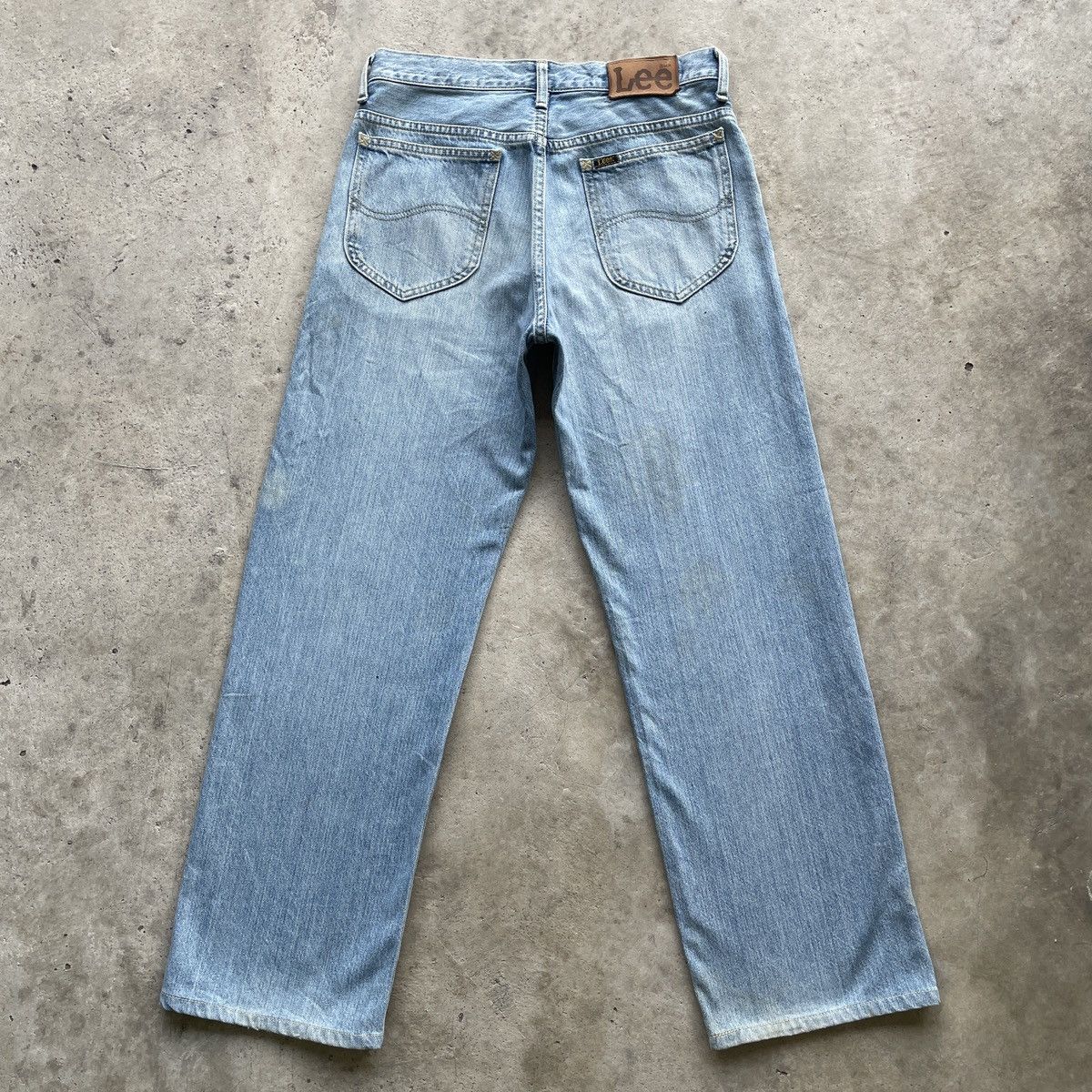 Japanese Brand W29🔥 Vintage Lee Straight Faded Denim Jeans Pants Size US 29 - 11 Thumbnail