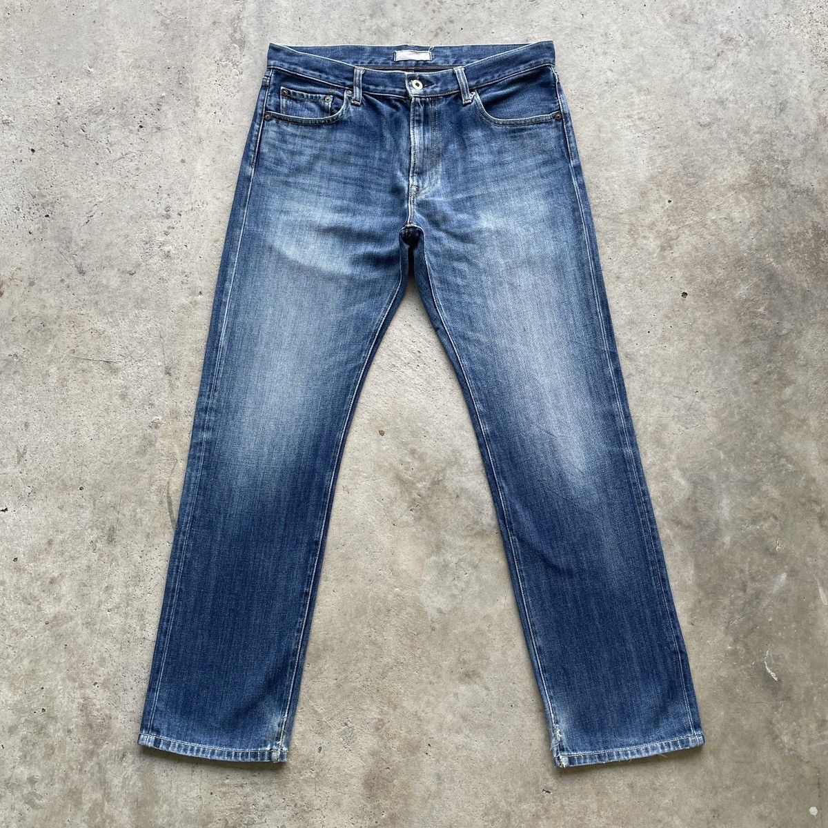 Japanese Brand × Jean × Vintage Vintage Japanese Brand Faded Denim Jeans Pants W33x31 Size US 33 - 1 Thumbnail