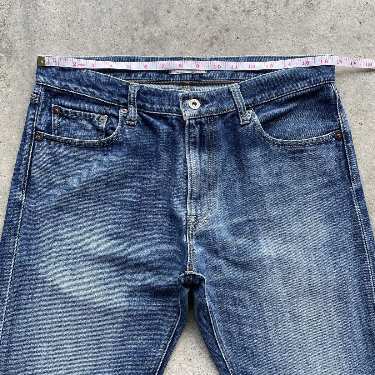 Japanese Brand × Jean × Vintage Vintage Japanese Brand Faded Denim Jeans Pants W33x31 Size US 33 - 6 Thumbnail