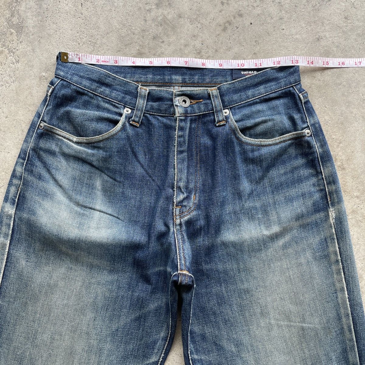Japanese Brand W26x33🔥 Japanese Brand Distressed Women Jeans Pants Faded Size US 26 / EU 42 - 5 Thumbnail