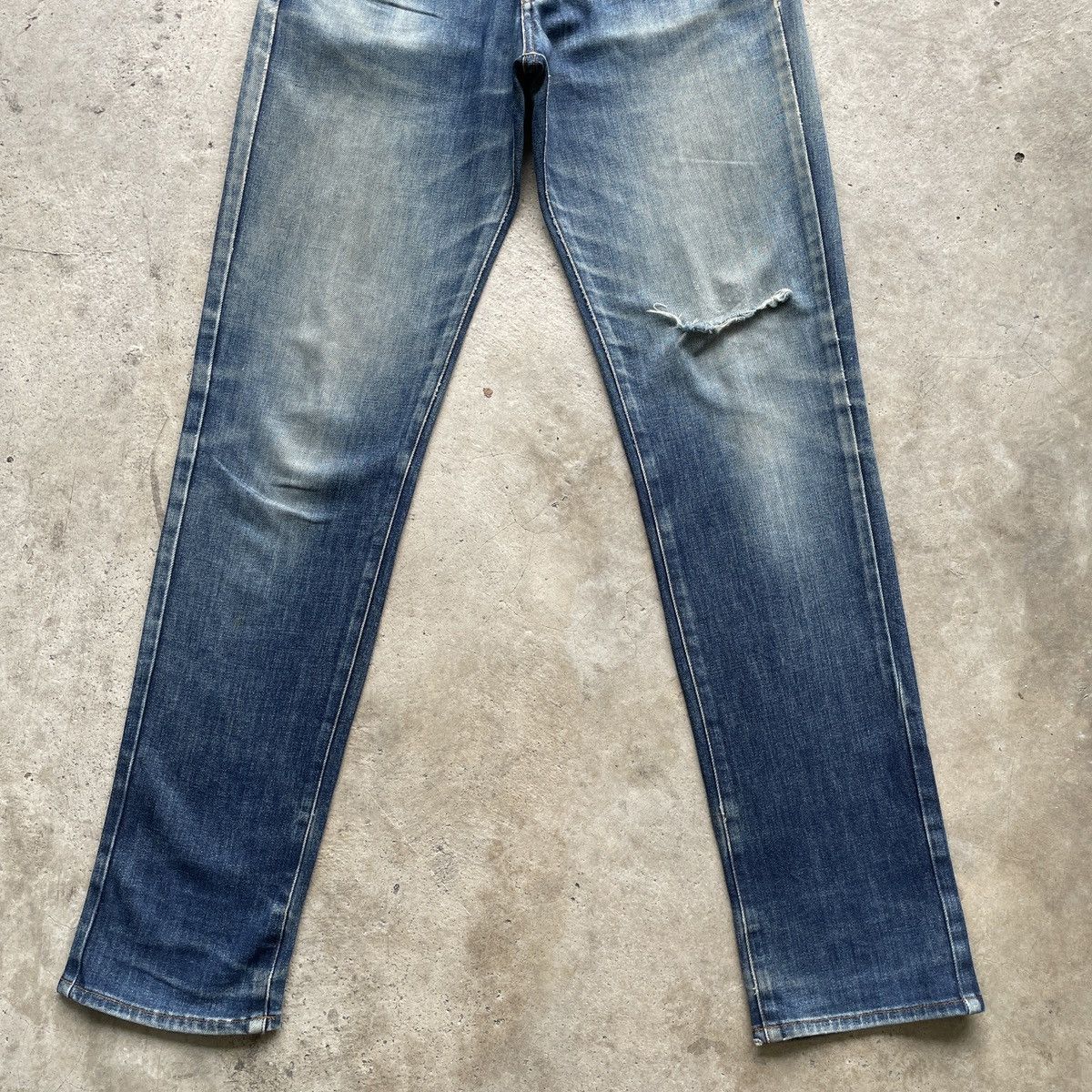 Japanese Brand W26x33🔥 Japanese Brand Distressed Women Jeans Pants Faded Size US 26 / EU 42 - 4 Thumbnail