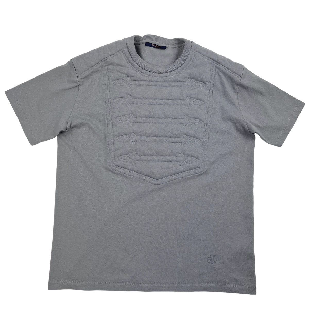 Louis Vuitton Louis Vuitton Embroidered Plastron T Shirt Size US L / EU 52-54 / 3 - 2 Thumbnail