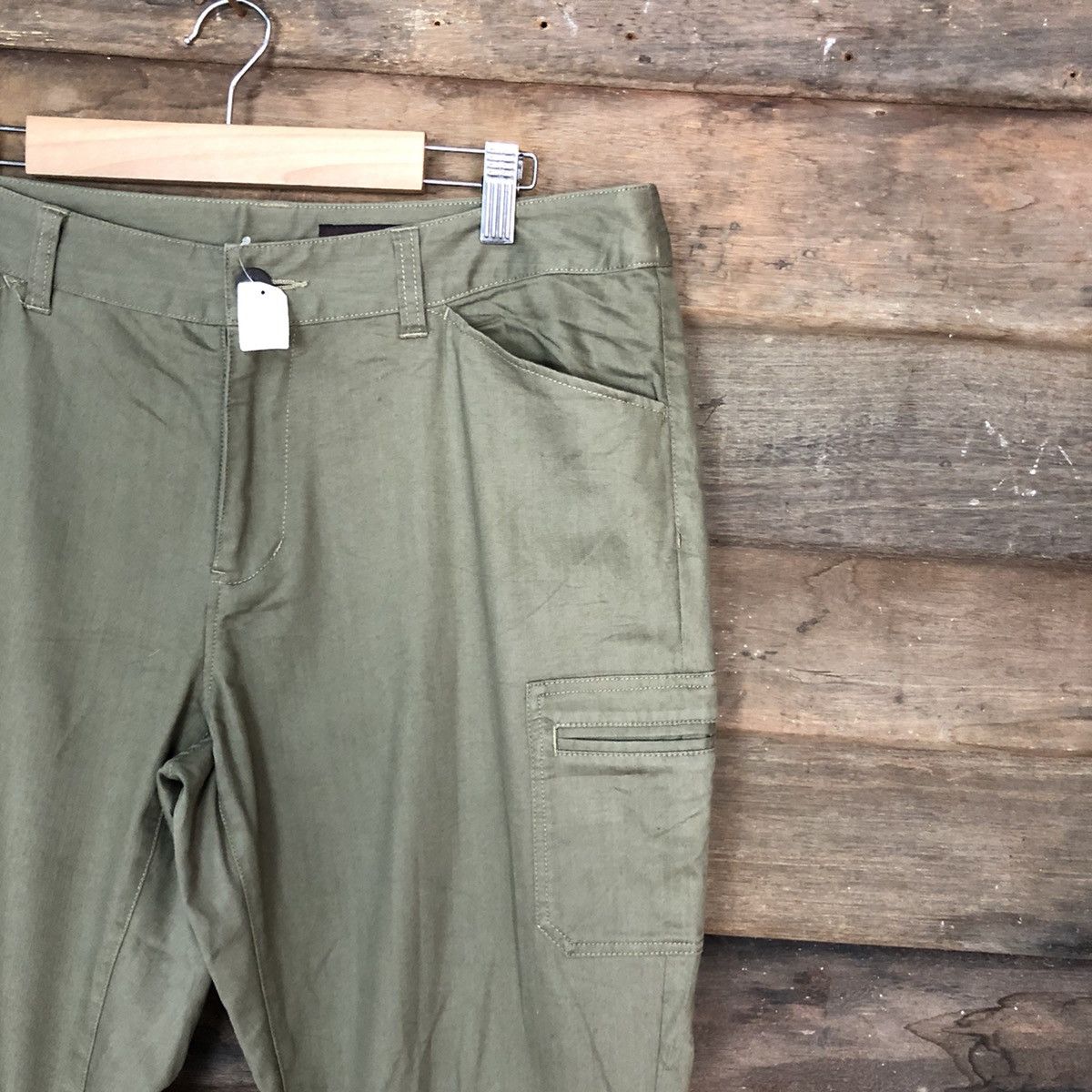 Japanese Brand Green Mount Multipocket Tactical cropped Cargo Pants #4389 Size US 31 - 5 Thumbnail