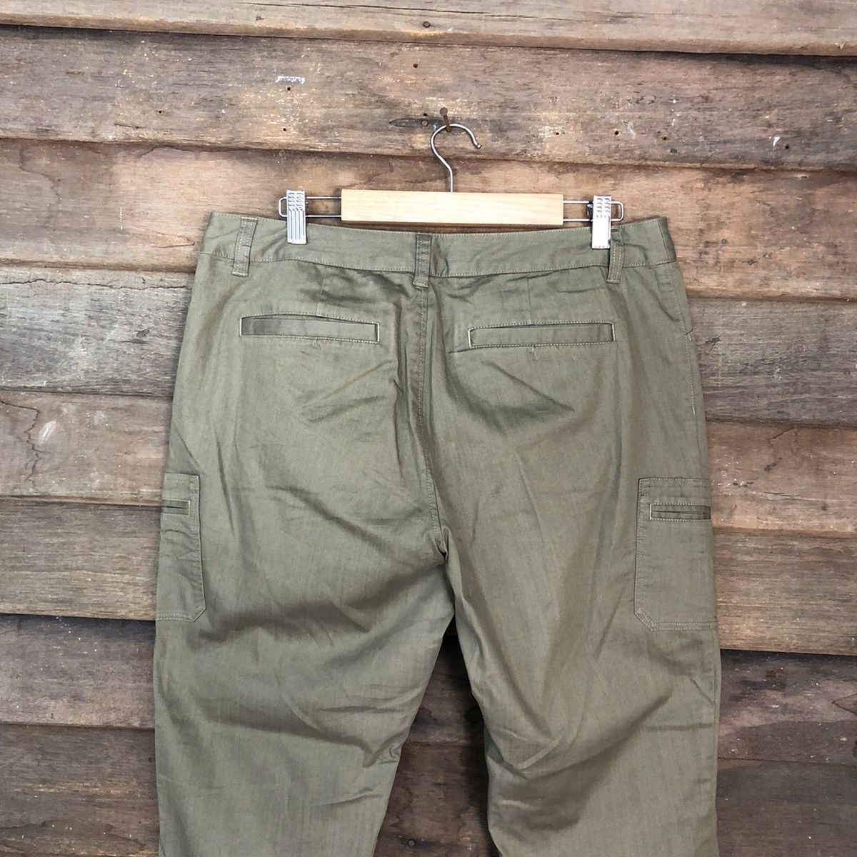 Japanese Brand Green Mount Multipocket Tactical cropped Cargo Pants #4389 Size US 31 - 10 Thumbnail