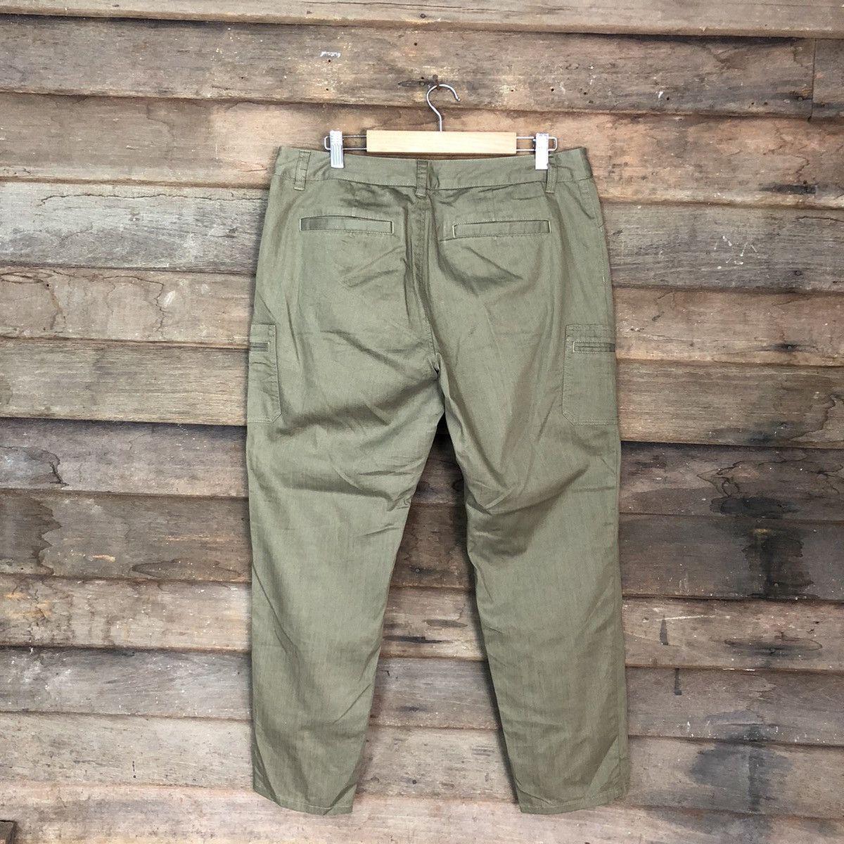 Japanese Brand Green Mount Multipocket Tactical cropped Cargo Pants #4389 Size US 31 - 9 Thumbnail