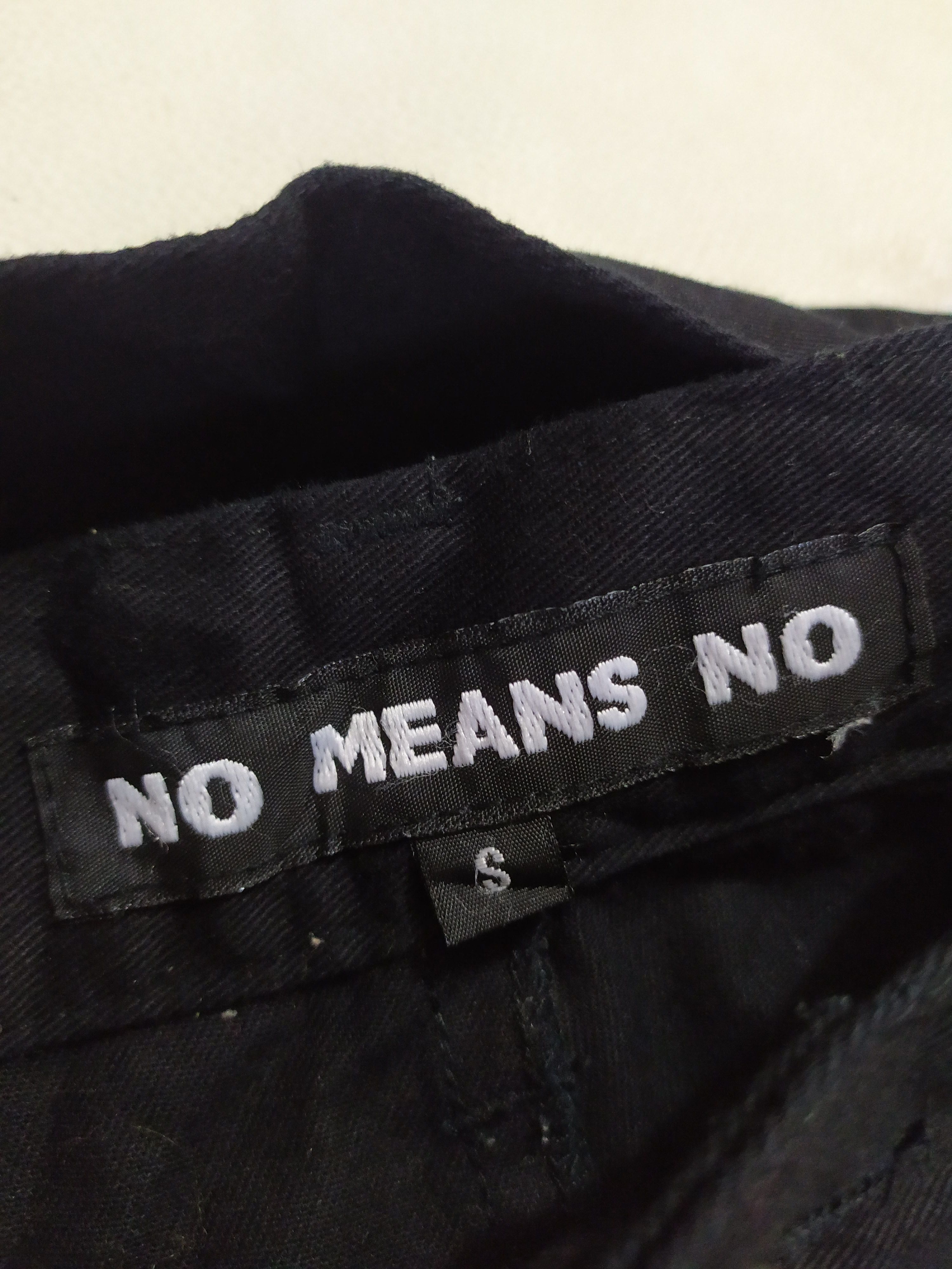 Japanese Brand 🔥No Means No Bondage Back Zipper Punk Pants detachable Size US 29 - 8 Thumbnail