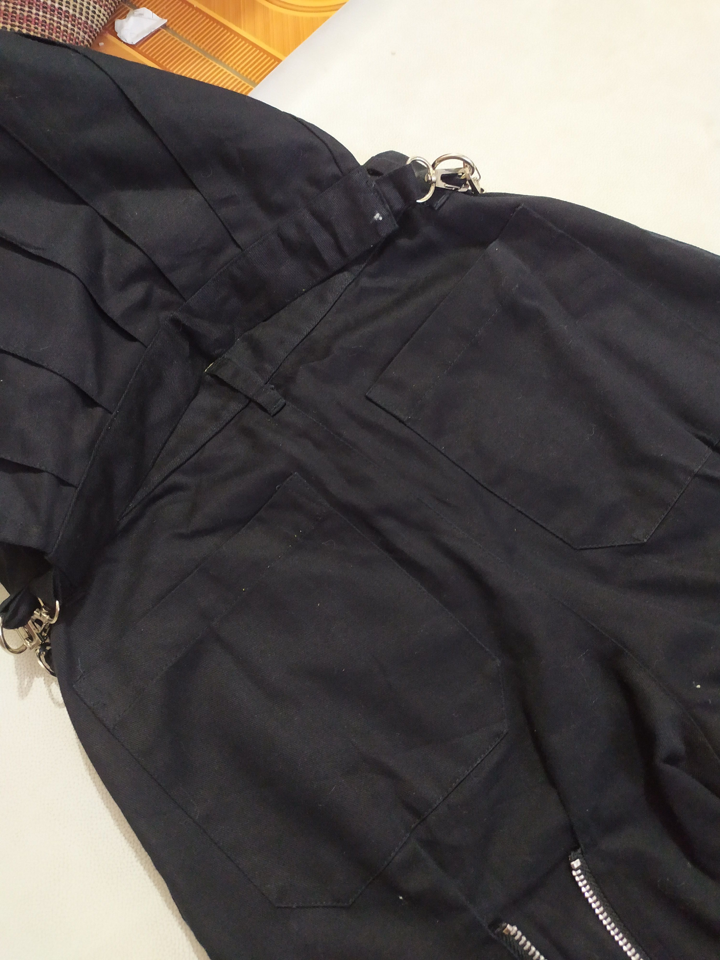 Japanese Brand 🔥No Means No Bondage Back Zipper Punk Pants detachable Size US 29 - 4 Thumbnail