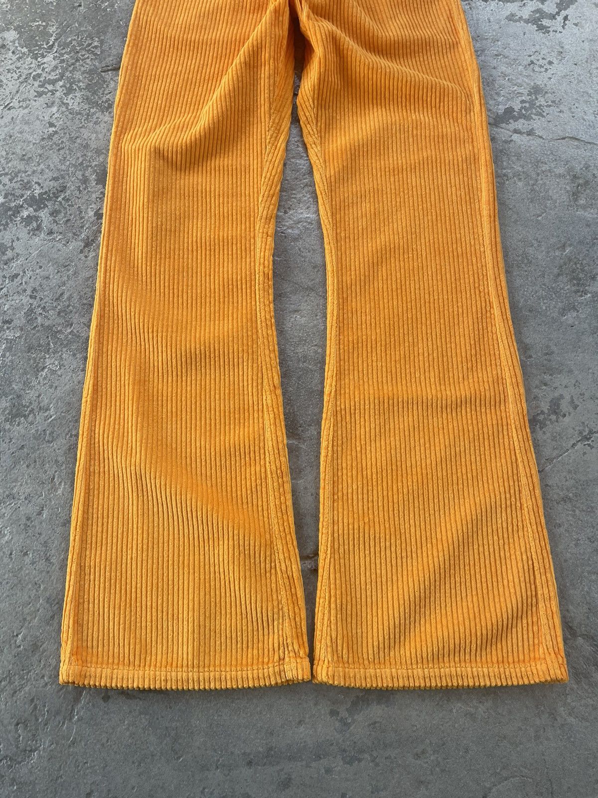 ERL RARE ERL Orange Corduroy Flare Pants with back buckle Size US 30 / EU 46 - 3 Thumbnail