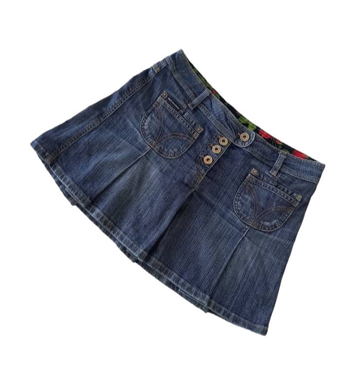 Dolce & Gabbana × Japanese Brand Vintage D&G Denim Skirt Size 30" / US 8 / IT 44 - 3 Thumbnail