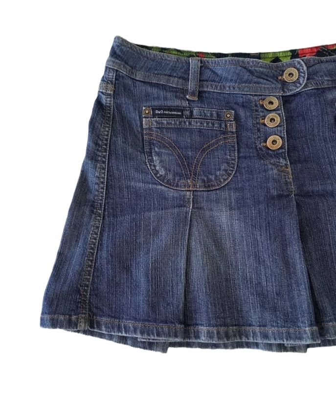 Dolce & Gabbana × Japanese Brand Vintage D&G Denim Skirt Size 30" / US 8 / IT 44 - 5 Thumbnail