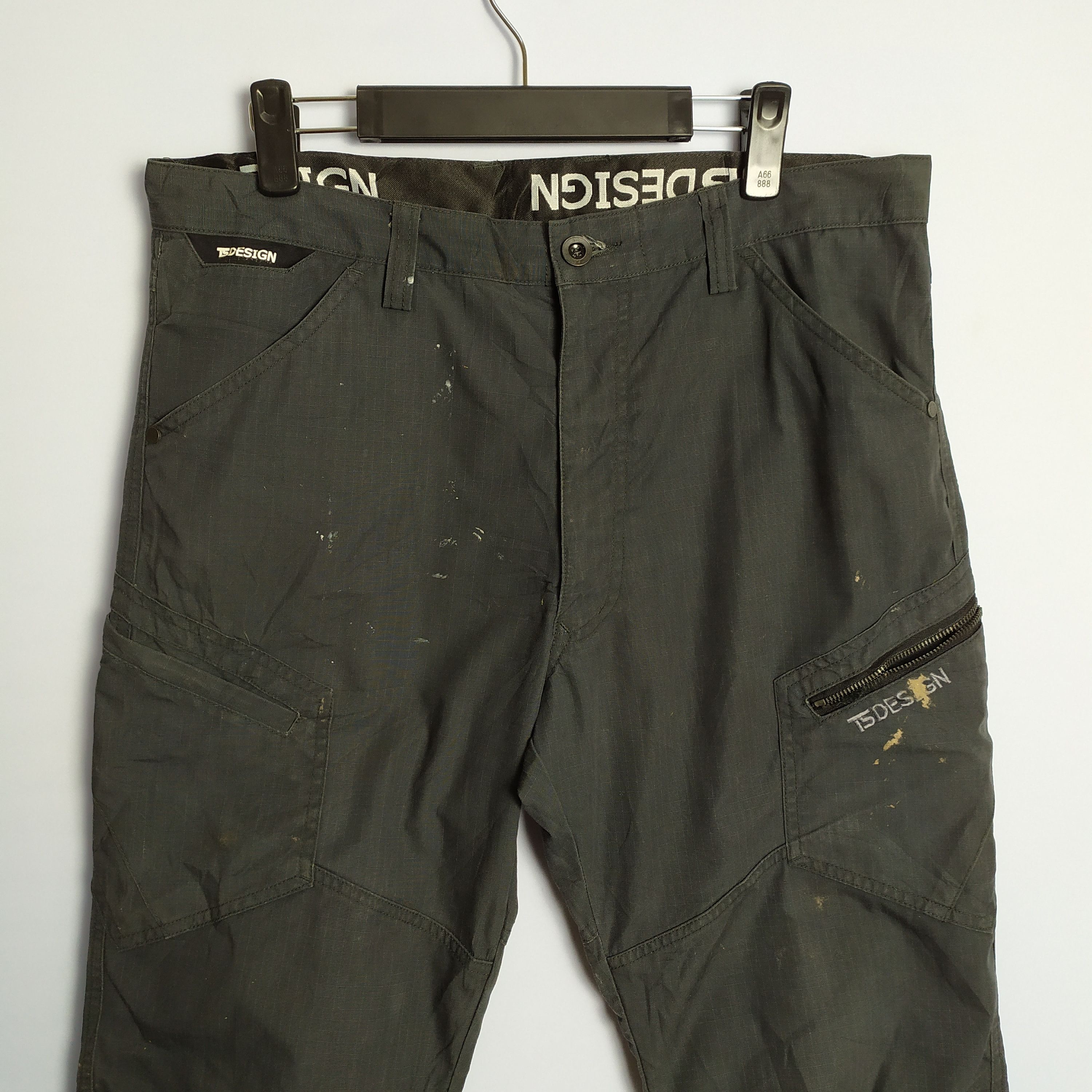 Japanese Brand TS Design Black Cargo Pants Size US 34 / EU 50 - 4 Thumbnail