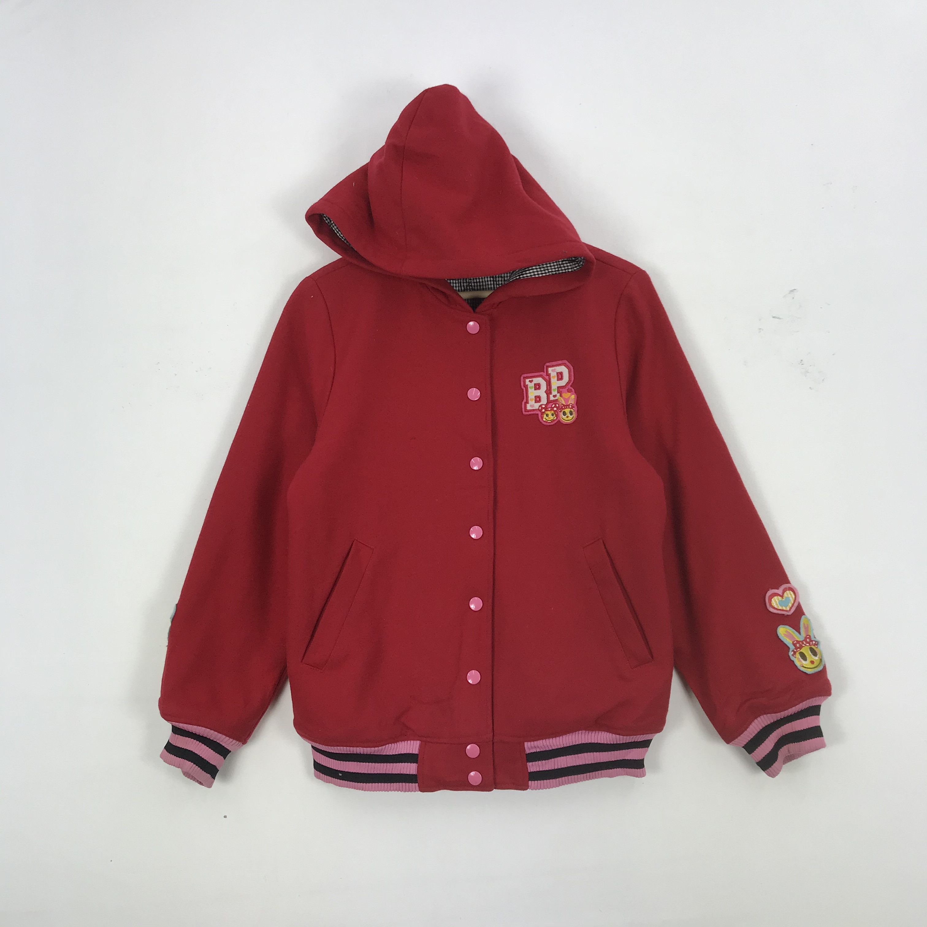 Japanese Brand × Vintage KLC Wool Hoodie Varsity Jacket Japanese Wool Varsity Jackets Size US S / EU 44-46 / 1 - 1 Thumbnail