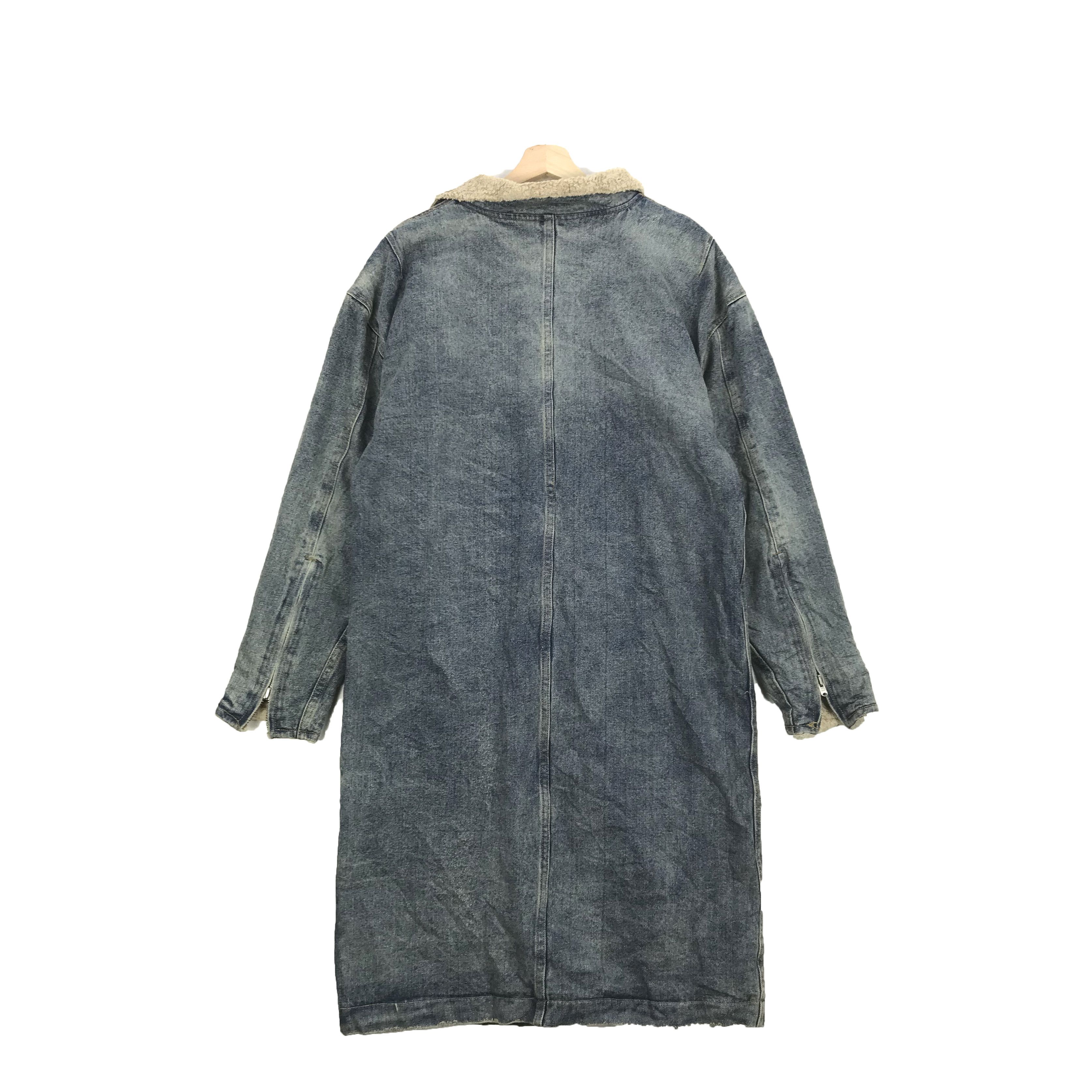 Japanese Brand × Vintage Insurgence Shearling Jean Long Jacket Sherpa Jacket Size US L / EU 52-54 / 3 - 2 Thumbnail