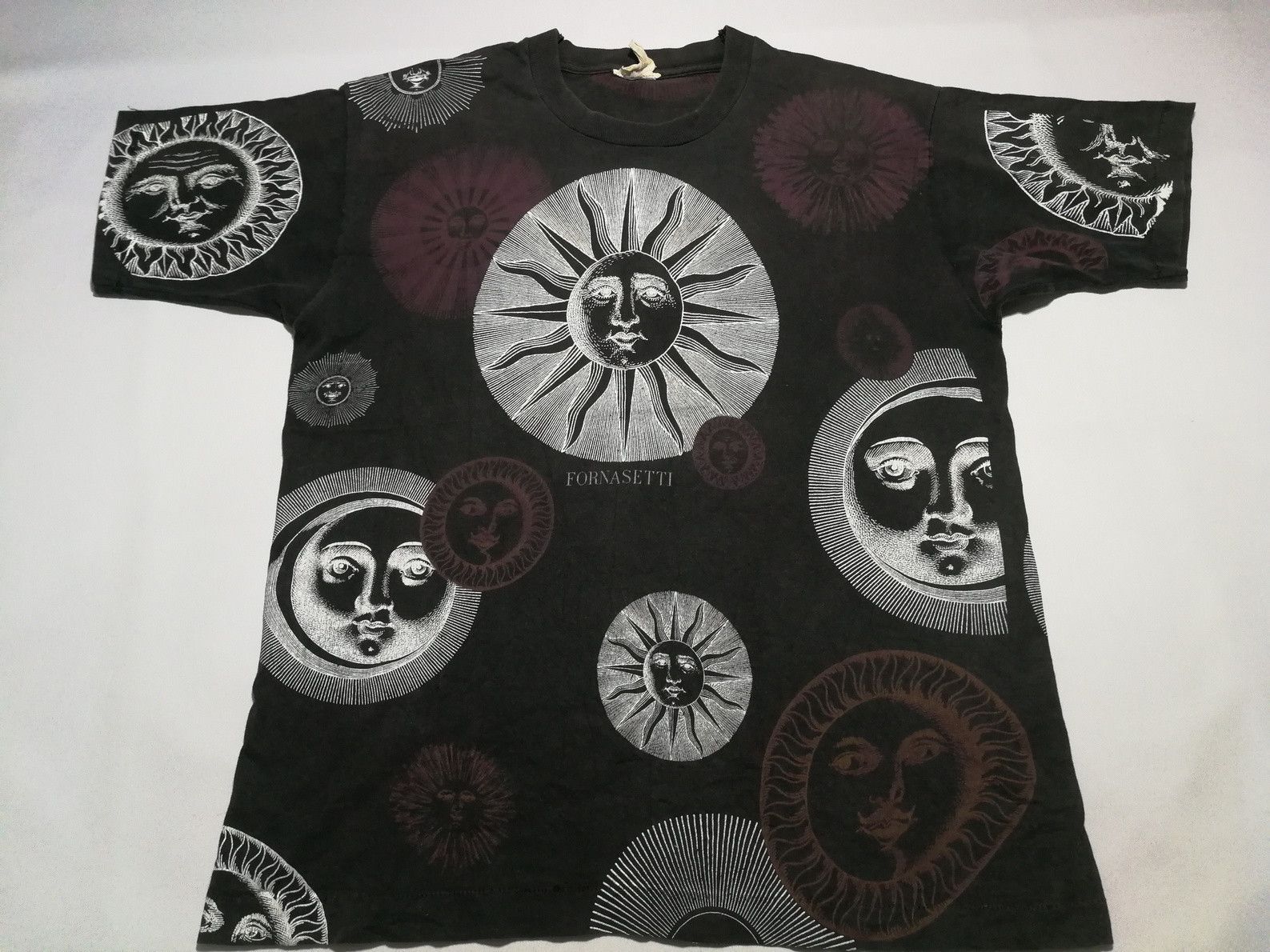Rare Vintage Forna Setti Art Design Tee All Over Printed