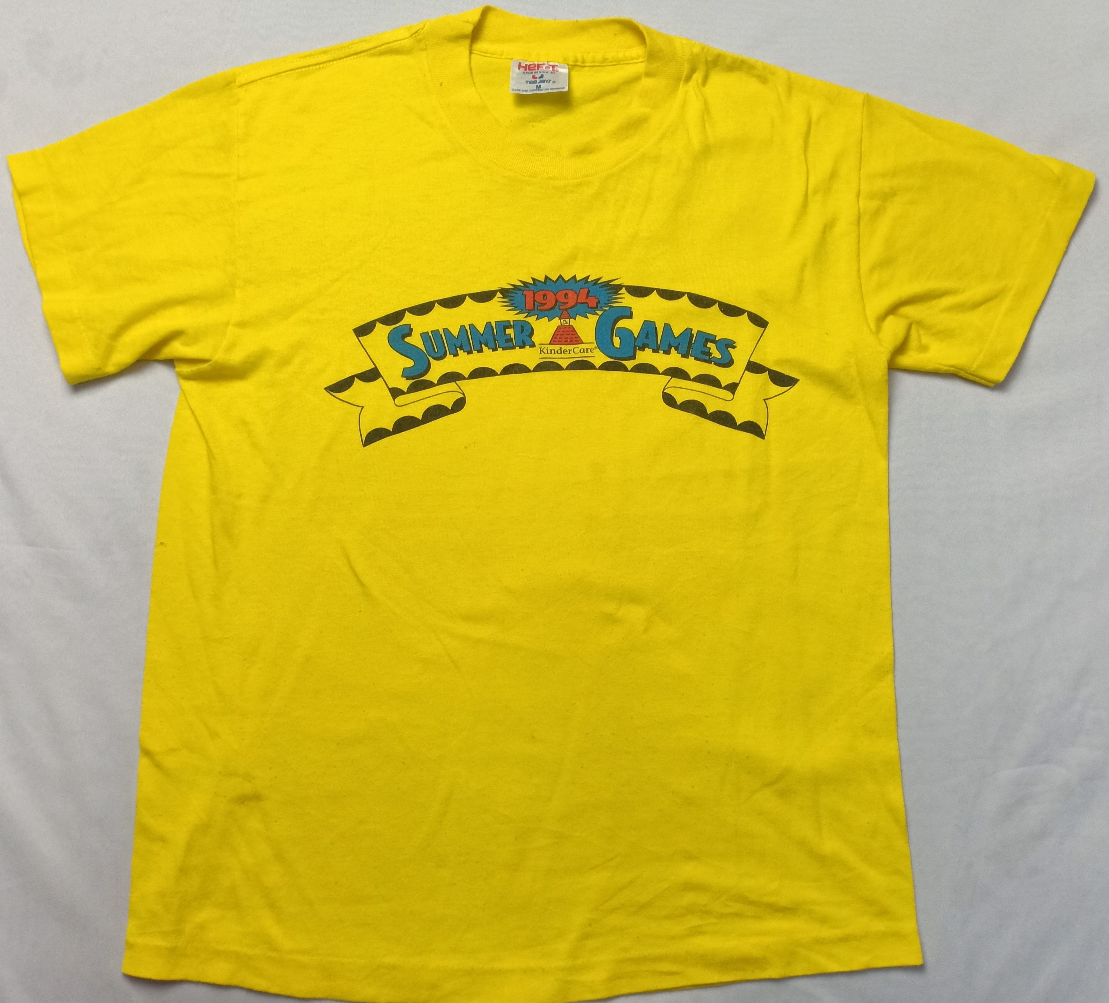 Vintage Vintage 90s Summer Games 1994 50/50 Tee Kinder Care Size US S / EU 44-46 / 1 - 2 Thumbnail
