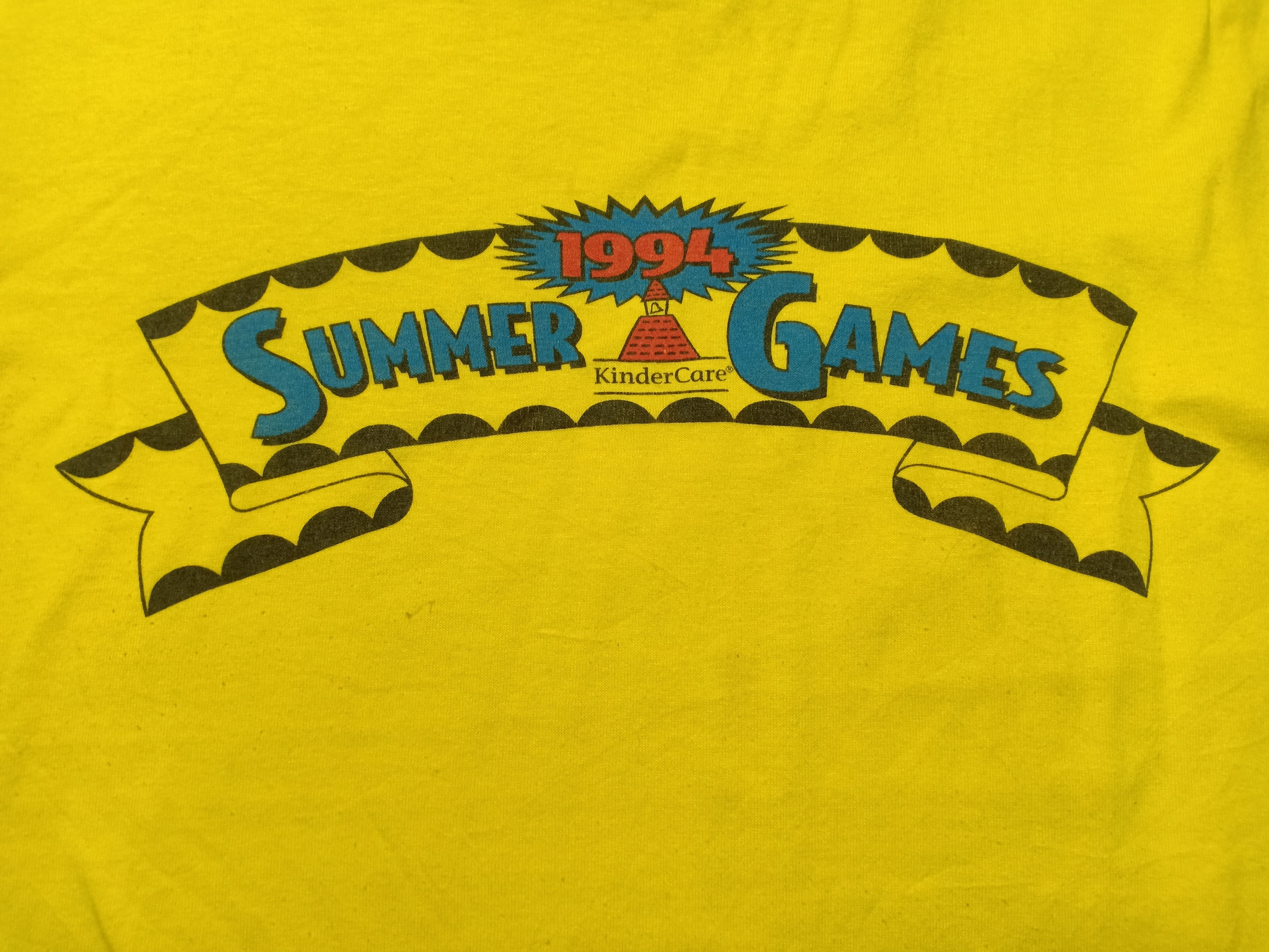 Vintage Vintage 90s Summer Games 1994 50/50 Tee Kinder Care Size US S / EU 44-46 / 1 - 3 Thumbnail