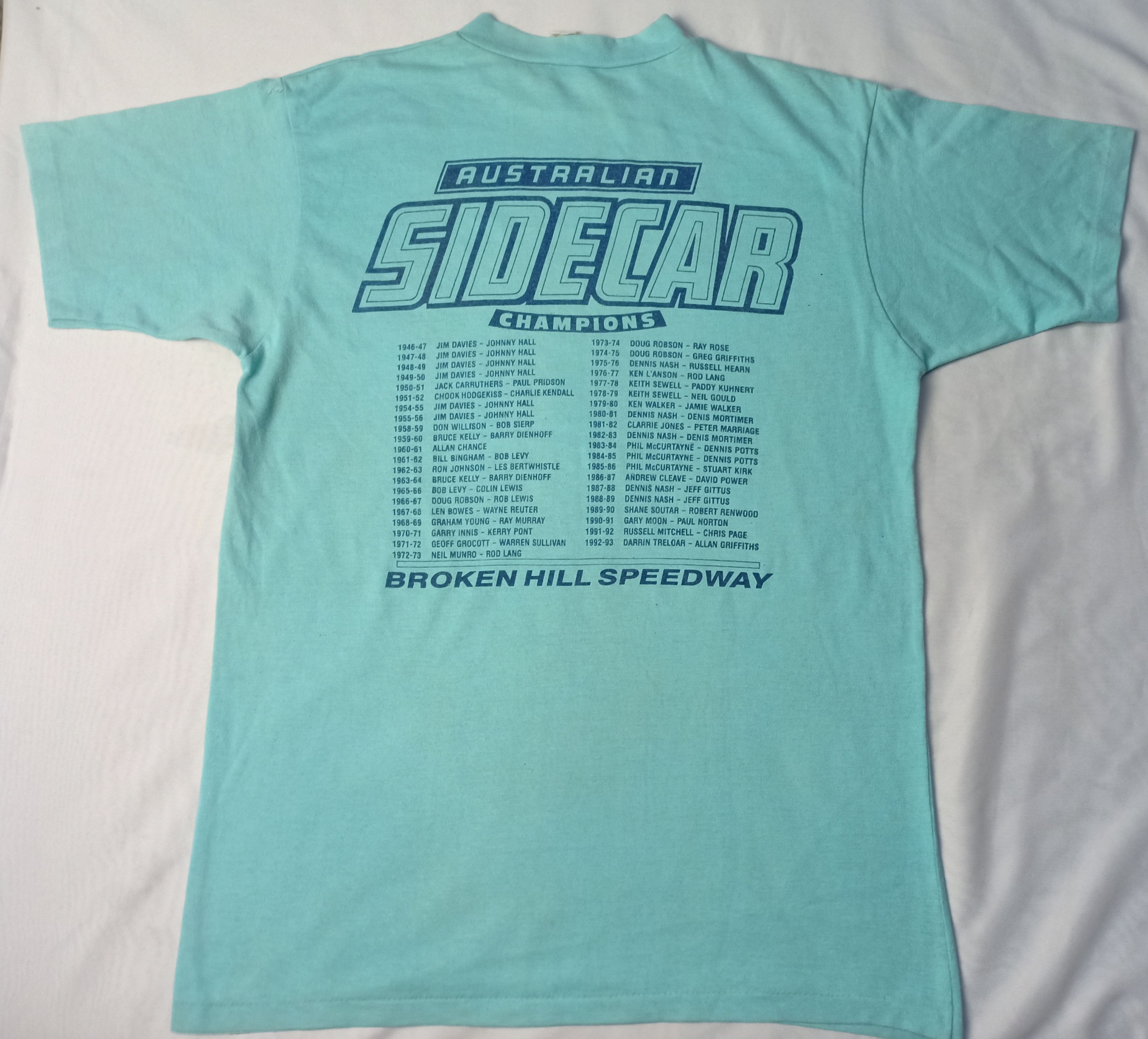 Vintage Vintage Broken Hill Speedway Australian sidecar Size US L / EU 52-54 / 3 - 7 Thumbnail
