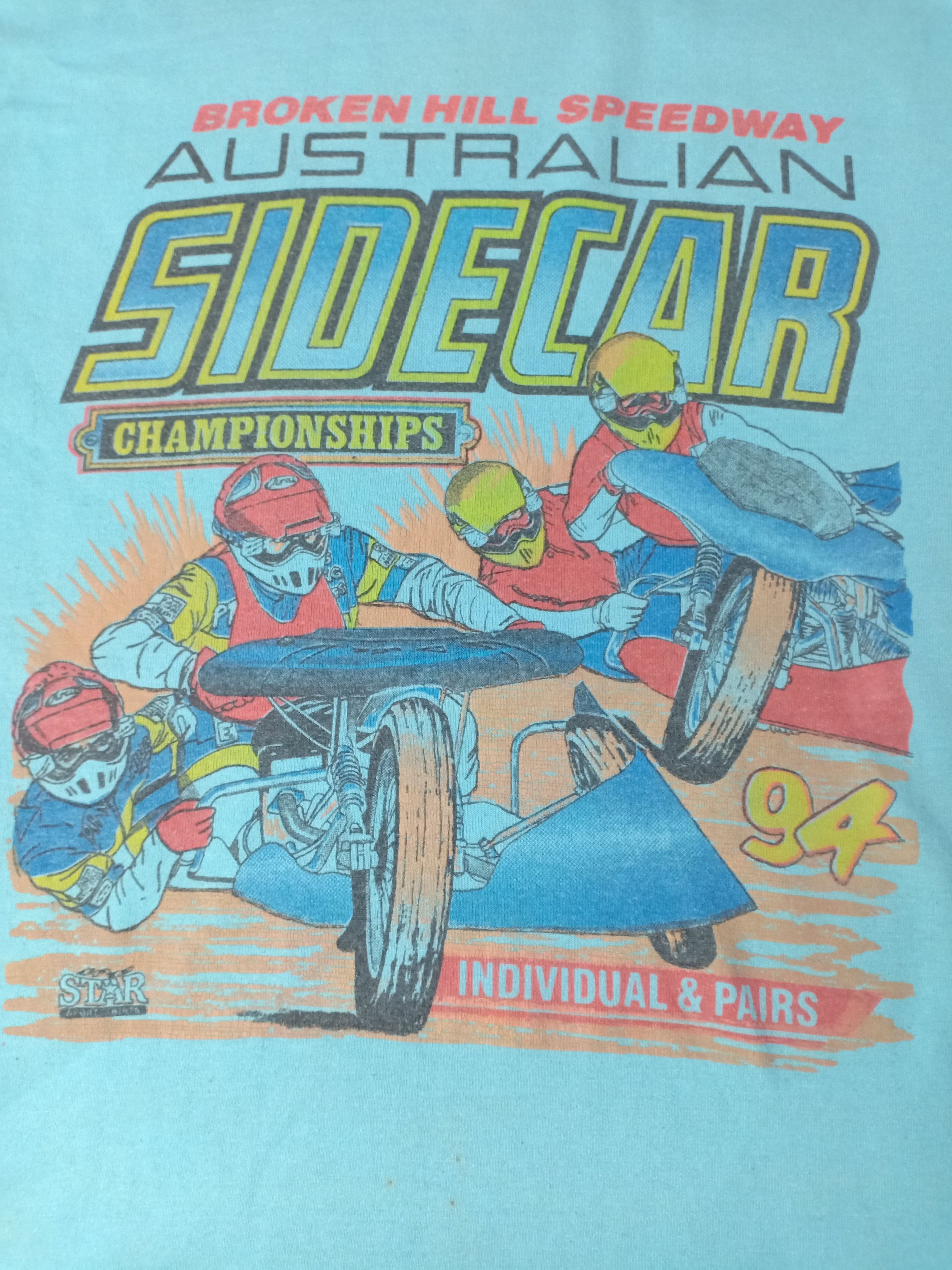 Vintage Vintage Broken Hill Speedway Australian sidecar Size US L / EU 52-54 / 3 - 3 Thumbnail