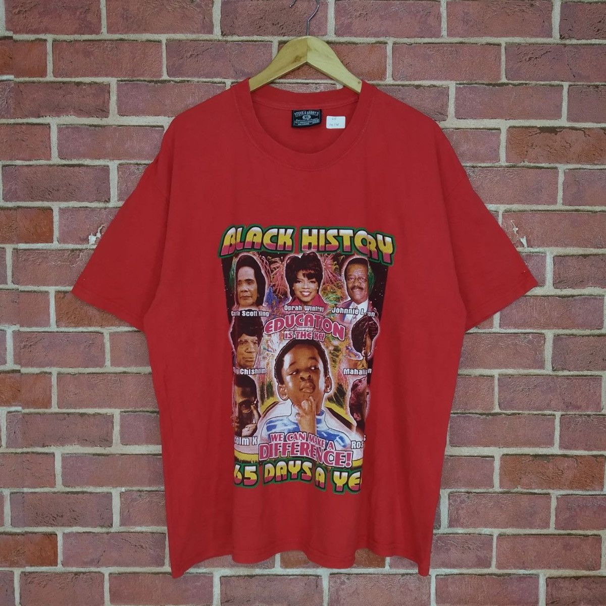 Rap Tees × Steve And Barrys Vintage Iconic Person Black History Promo T-shirt Size US XL / EU 56 / 4 - 1 Thumbnail