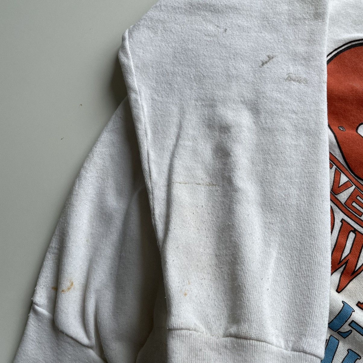 NFL × Vintage Vintage 90s Cleveland browns NFL graphic crewneck stained Size US S / EU 44-46 / 1 - 6 Thumbnail
