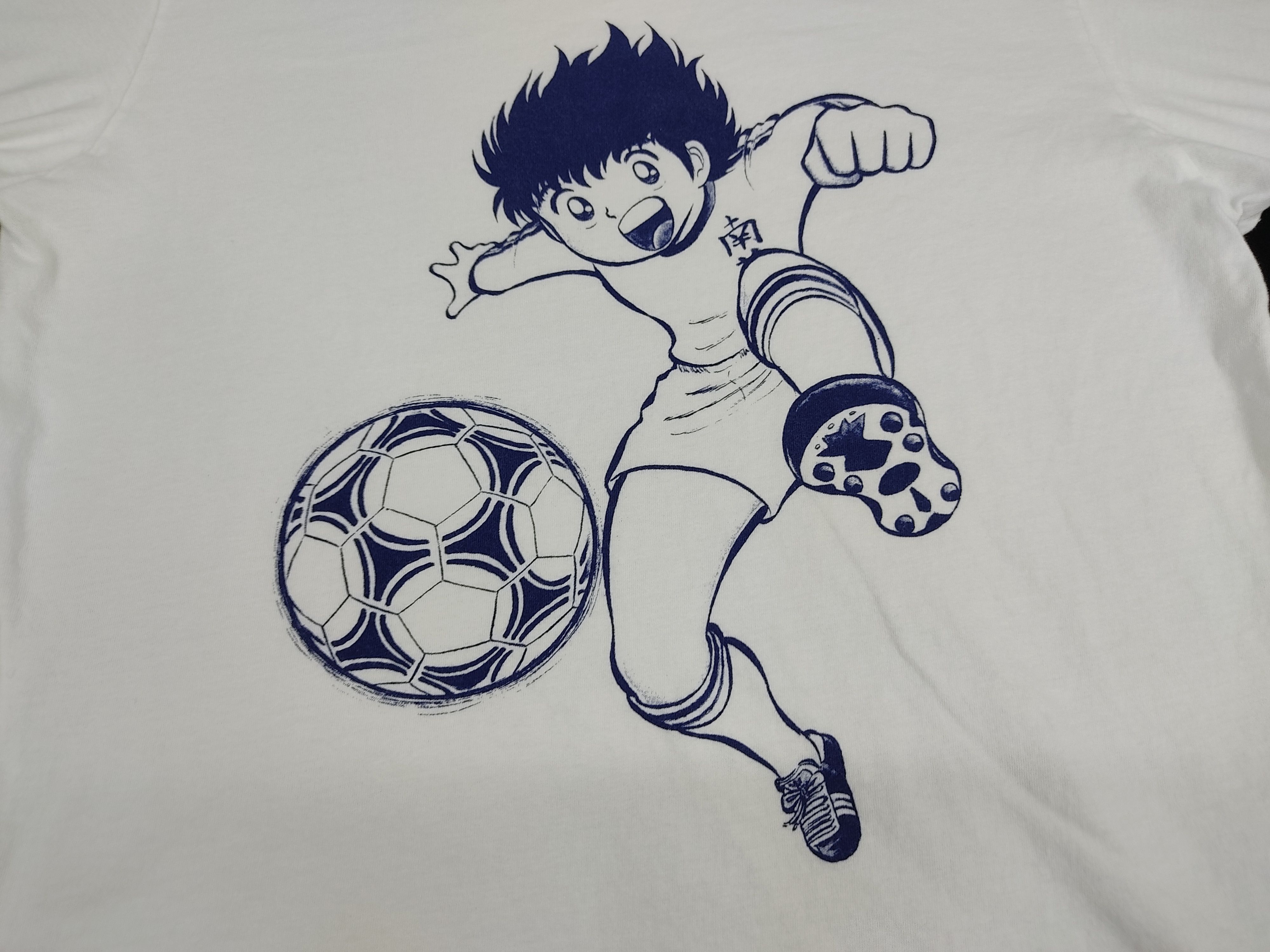 Anime Captain Tsubasa Anime Soccer Football Comic Cartoon Tee Size US S / EU 44-46 / 1 - 2 Thumbnail