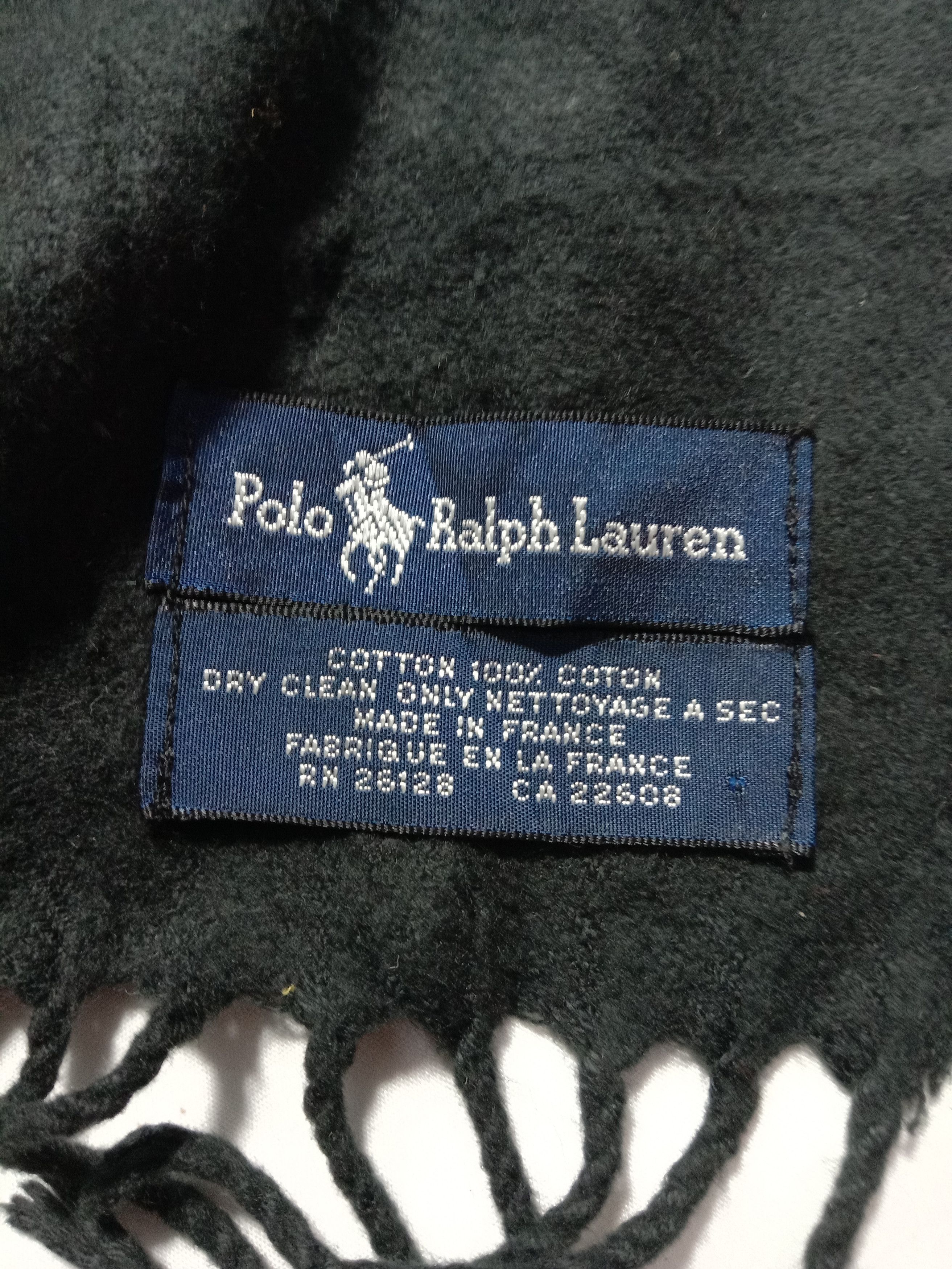 Designer Polo Ralph Lauren Made in France Sport Scarf Muffler Size ONE SIZE - 1 Thumbnail