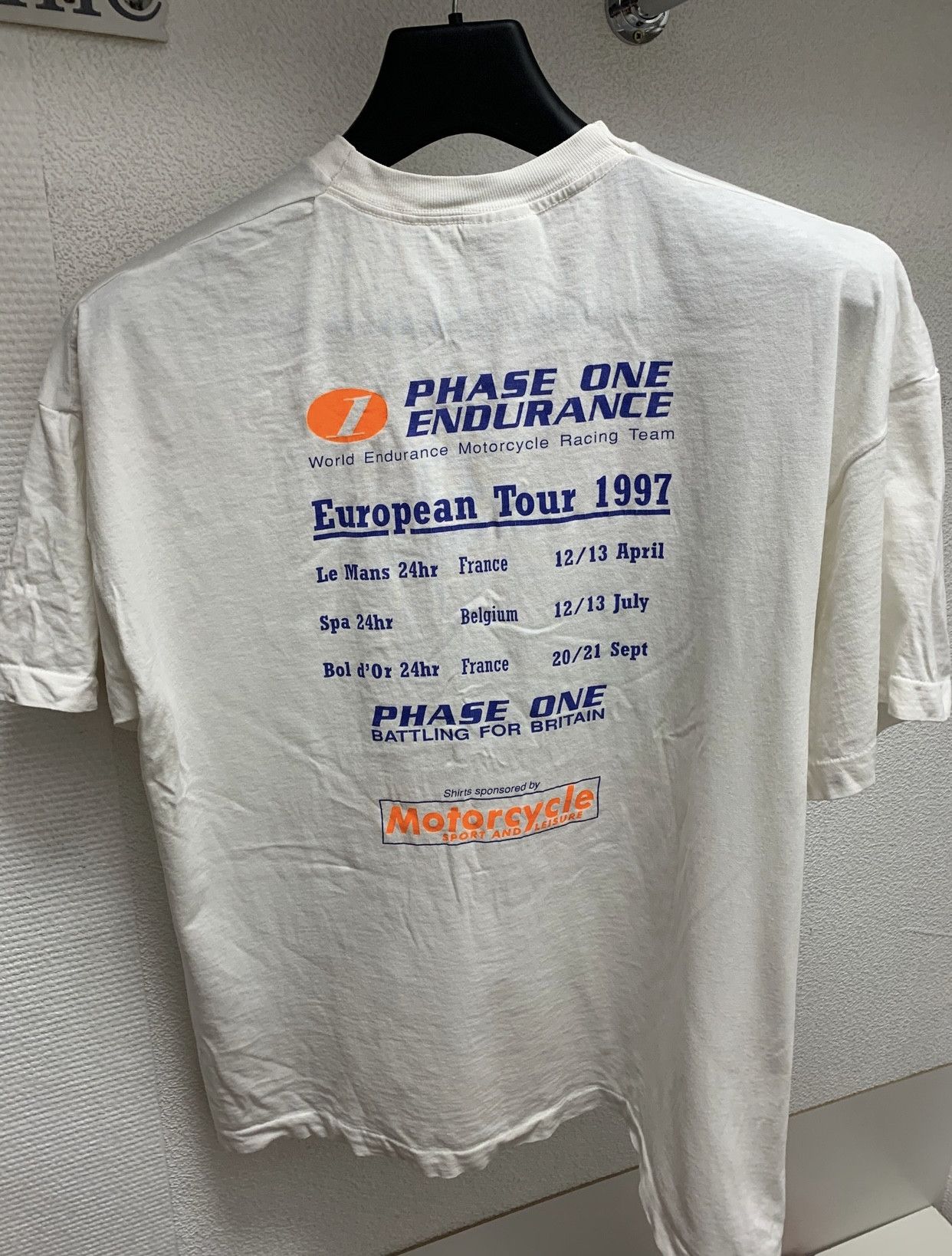 Vintage Phase one endurance motorcycle tou 1997 screen stars Xl tee Size US XL / EU 56 / 4 - 7 Thumbnail