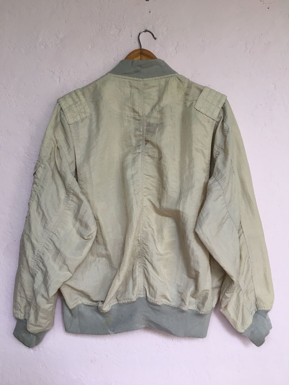Vintage Formula1 Bomber Cream Style Nylon Jackets Size US M / EU 48-50 / 2 - 2 Thumbnail