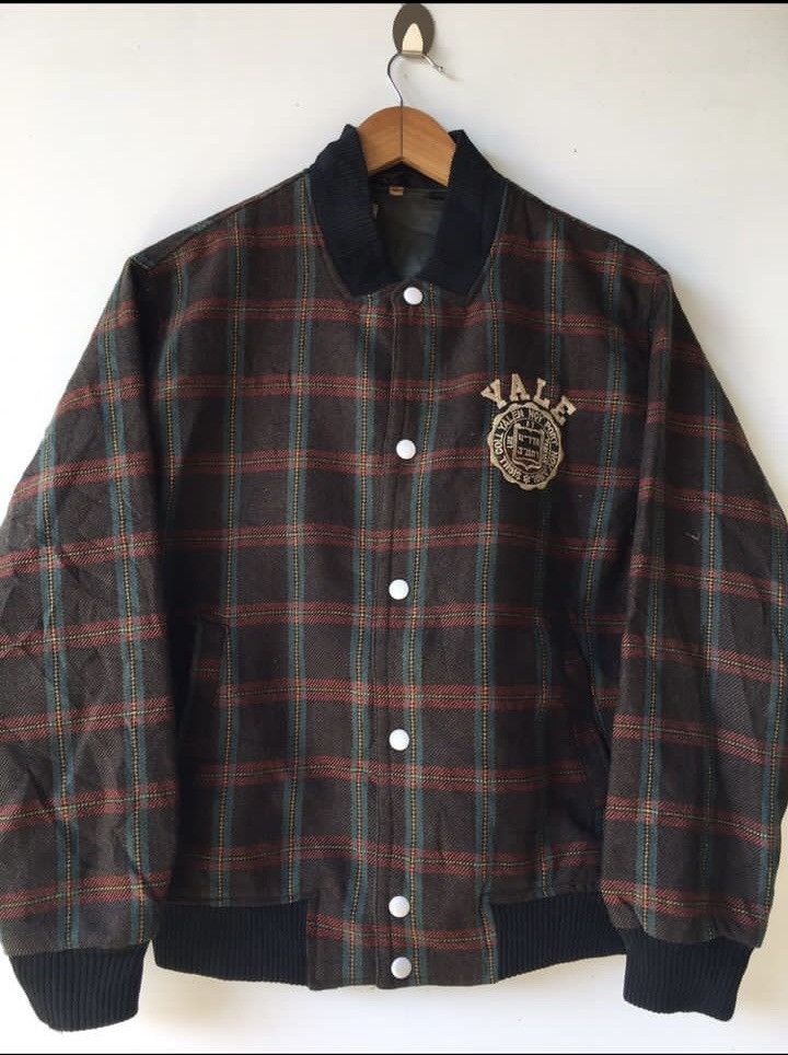 Japanese Brand Yale varsity wool medium bomber Jackets Size US M / EU 48-50 / 2 - 2 Thumbnail