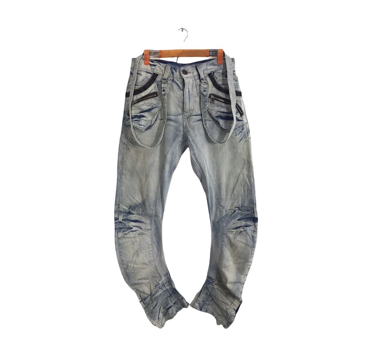 Japanese Brand × PPFM PPFM Denim Jeans Trouser Pant Banana Cut Tactical Bondage Size US 30 / EU 46 - 1 Thumbnail