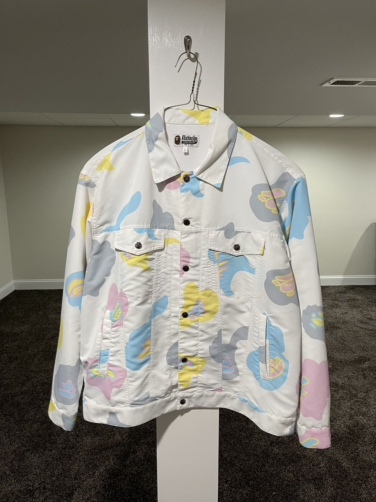 Bape OG Cotton Candy Button Up Shirt Jacket
