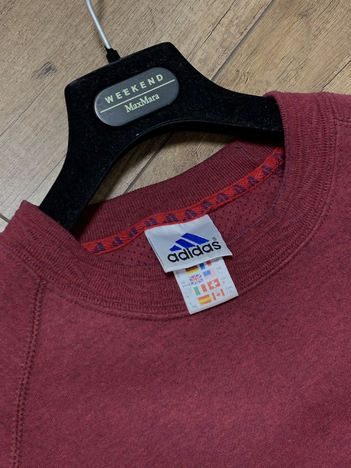 Adidas Vintage Adidas Big Logo Embroider Sweatshirt Baggy Oversiz Size US L / EU 52-54 / 3 - 9 Thumbnail