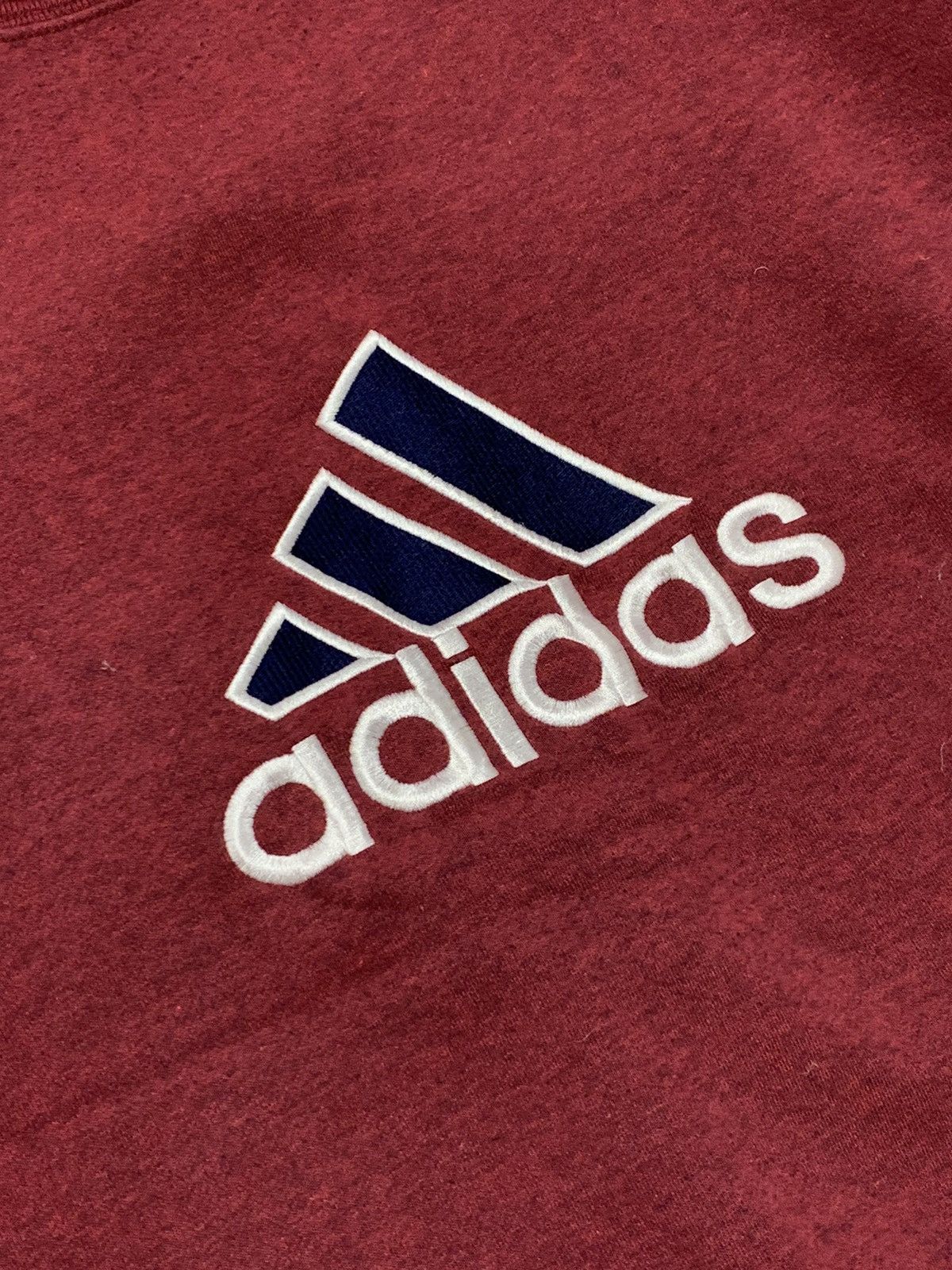 Adidas Vintage Adidas Big Logo Embroider Sweatshirt Baggy Oversiz Size US L / EU 52-54 / 3 - 6 Thumbnail
