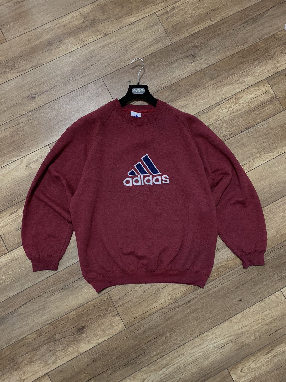 Adidas Vintage Adidas Big Logo Embroider Sweatshirt Baggy Oversiz Size US L / EU 52-54 / 3 - 5 Thumbnail