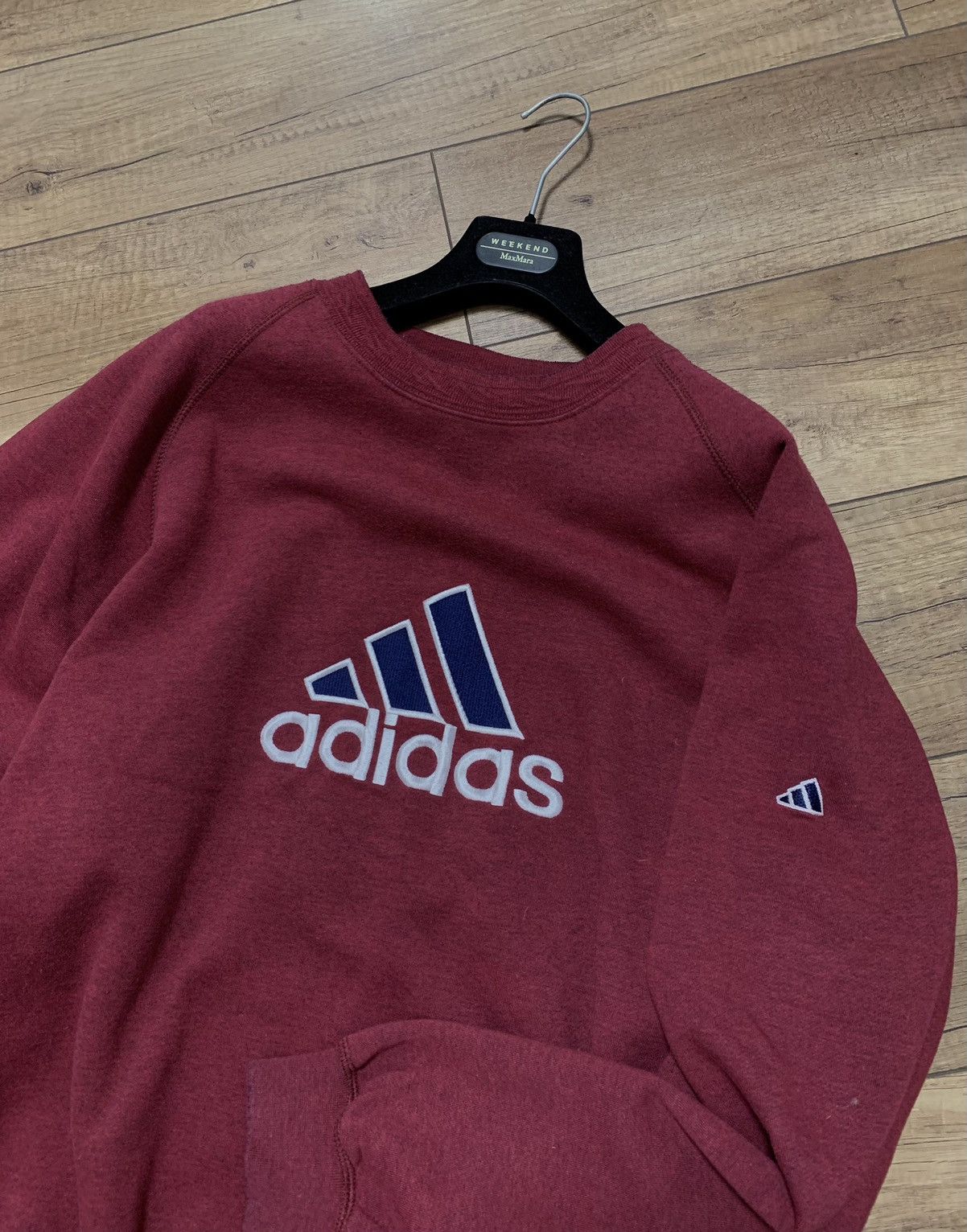 Adidas Vintage Adidas Big Logo Embroider Sweatshirt Baggy Oversiz Size US L / EU 52-54 / 3 - 4 Thumbnail