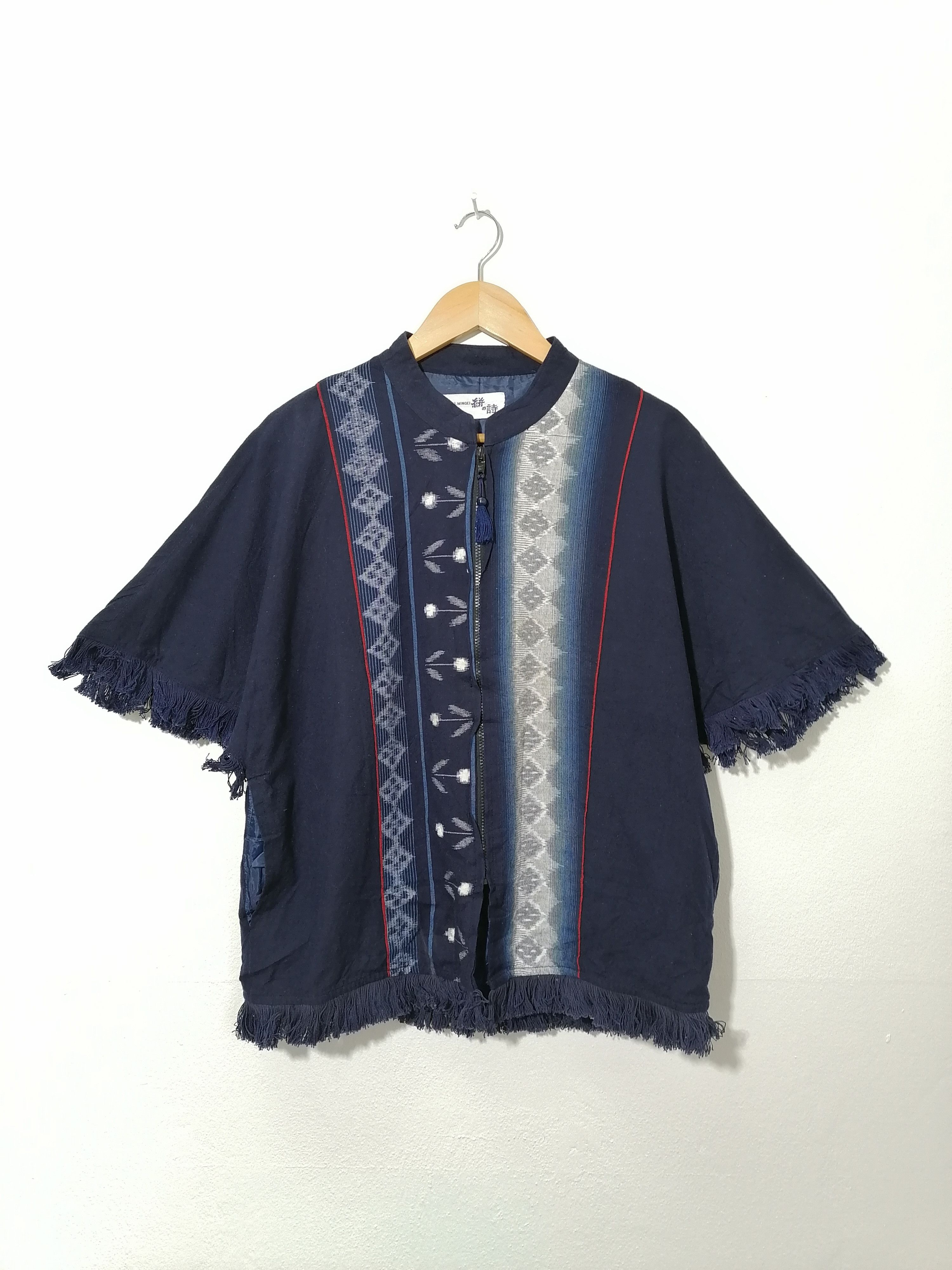 Japanese Brand Kimono Zipper Style Shirt Size M / US 6-8 / IT 42-44 - 1 Thumbnail
