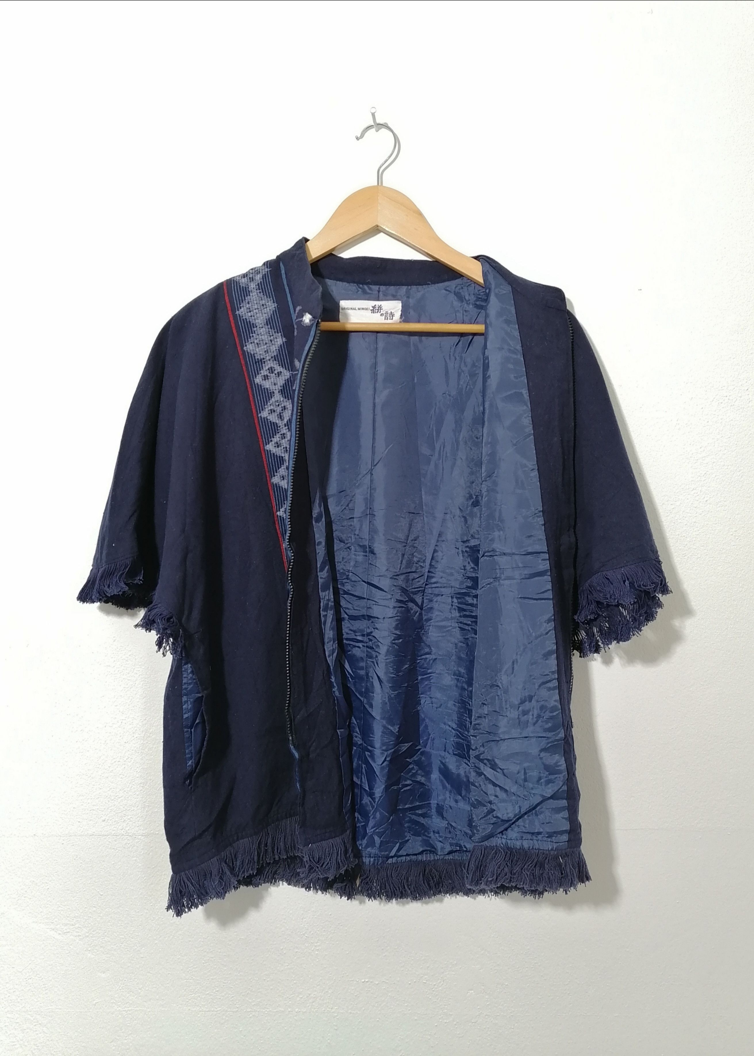 Japanese Brand Kimono Zipper Style Shirt Size M / US 6-8 / IT 42-44 - 3 Thumbnail
