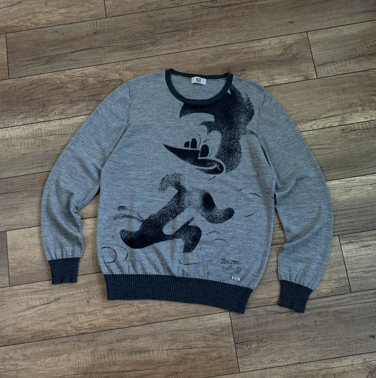 Iceberg Ice Iceberg History Woody Woodpecker Wool Sweater Size US L / EU 52-54 / 3 - 3 Thumbnail
