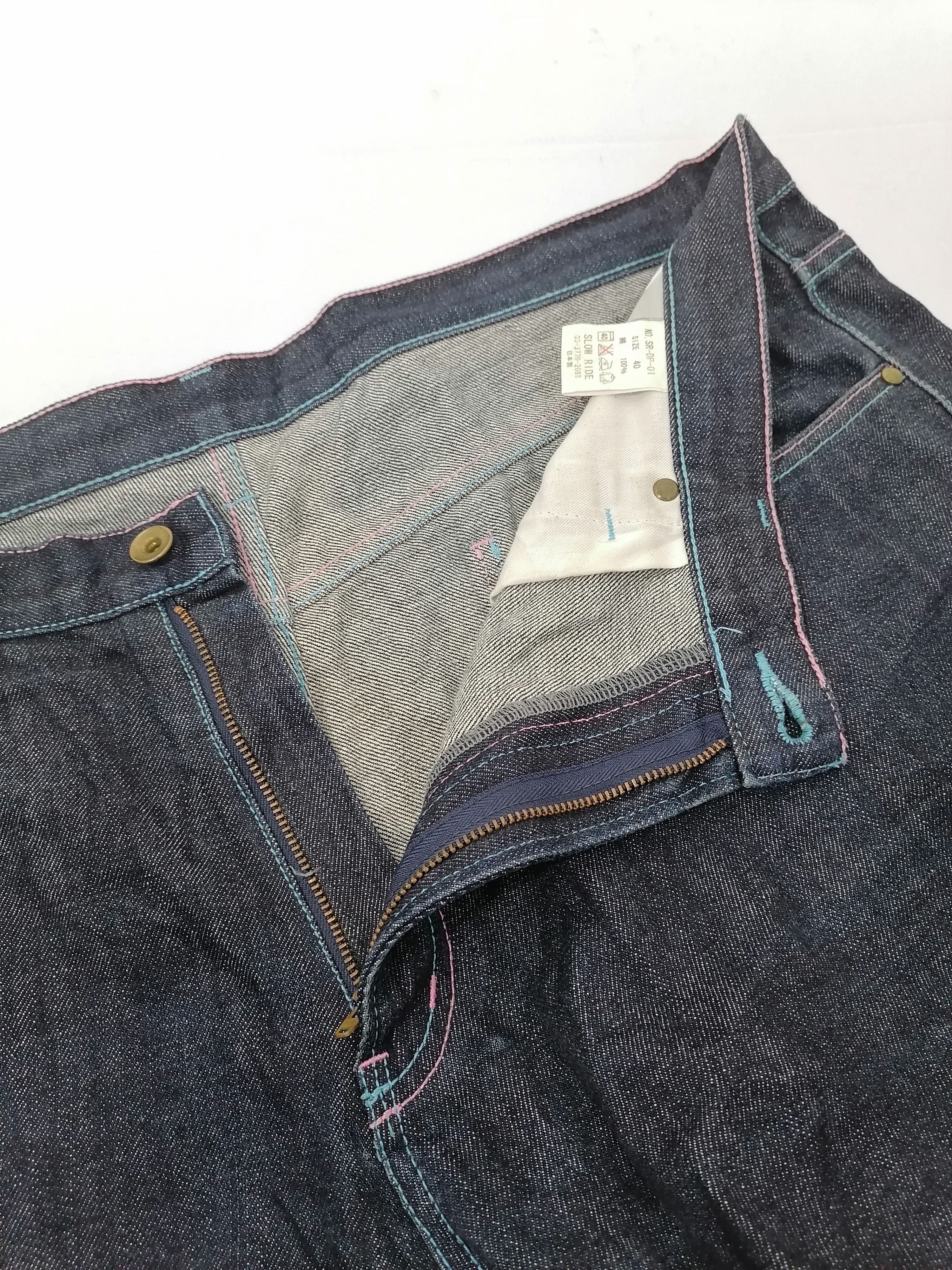 Japanese Brand Slow Ride 10th Anniversary BAGGY Denim Jeans Size US 42 / EU 58 - 4 Thumbnail