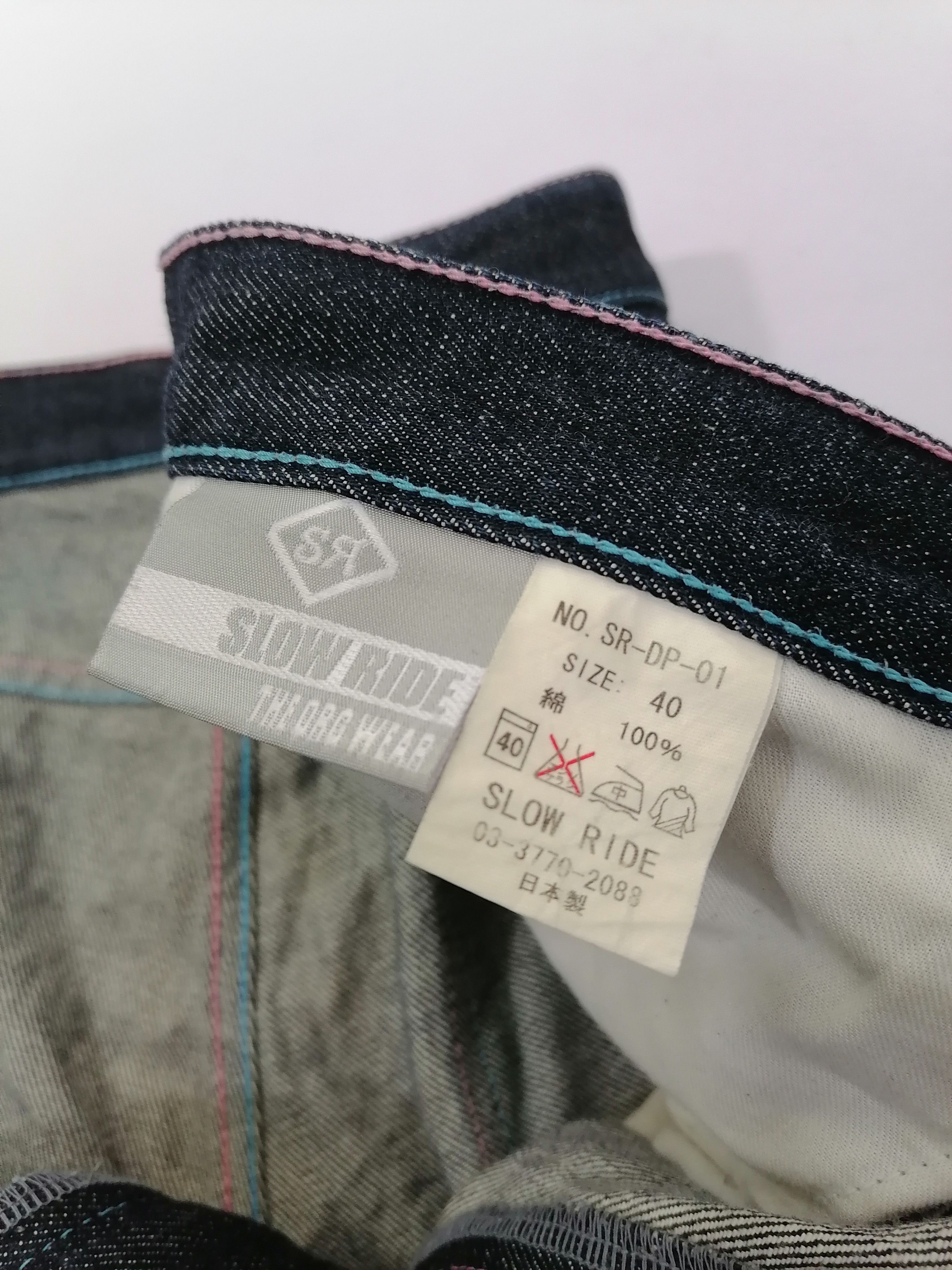 Japanese Brand Slow Ride 10th Anniversary BAGGY Denim Jeans Size US 42 / EU 58 - 5 Thumbnail