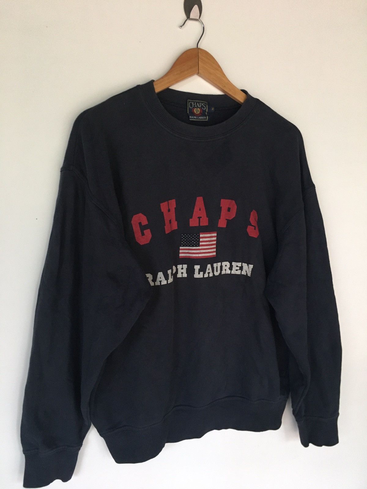 Chaps Ralph Lauren CREWNECK AMERICAN DARK BLUE Size US M / EU 48-50 / 2 - 4 Thumbnail