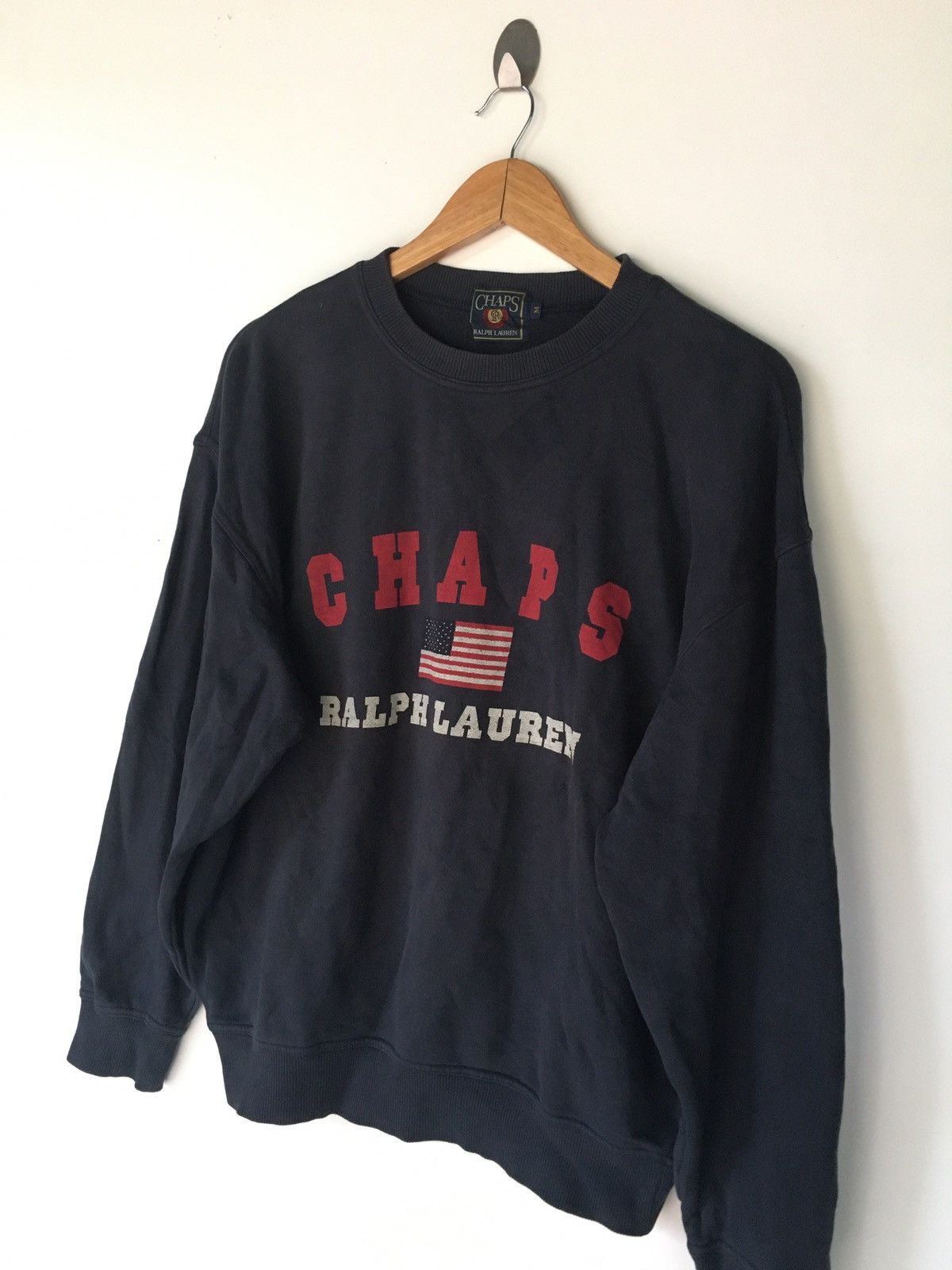 Chaps Ralph Lauren CREWNECK AMERICAN DARK BLUE Size US M / EU 48-50 / 2 - 3 Thumbnail