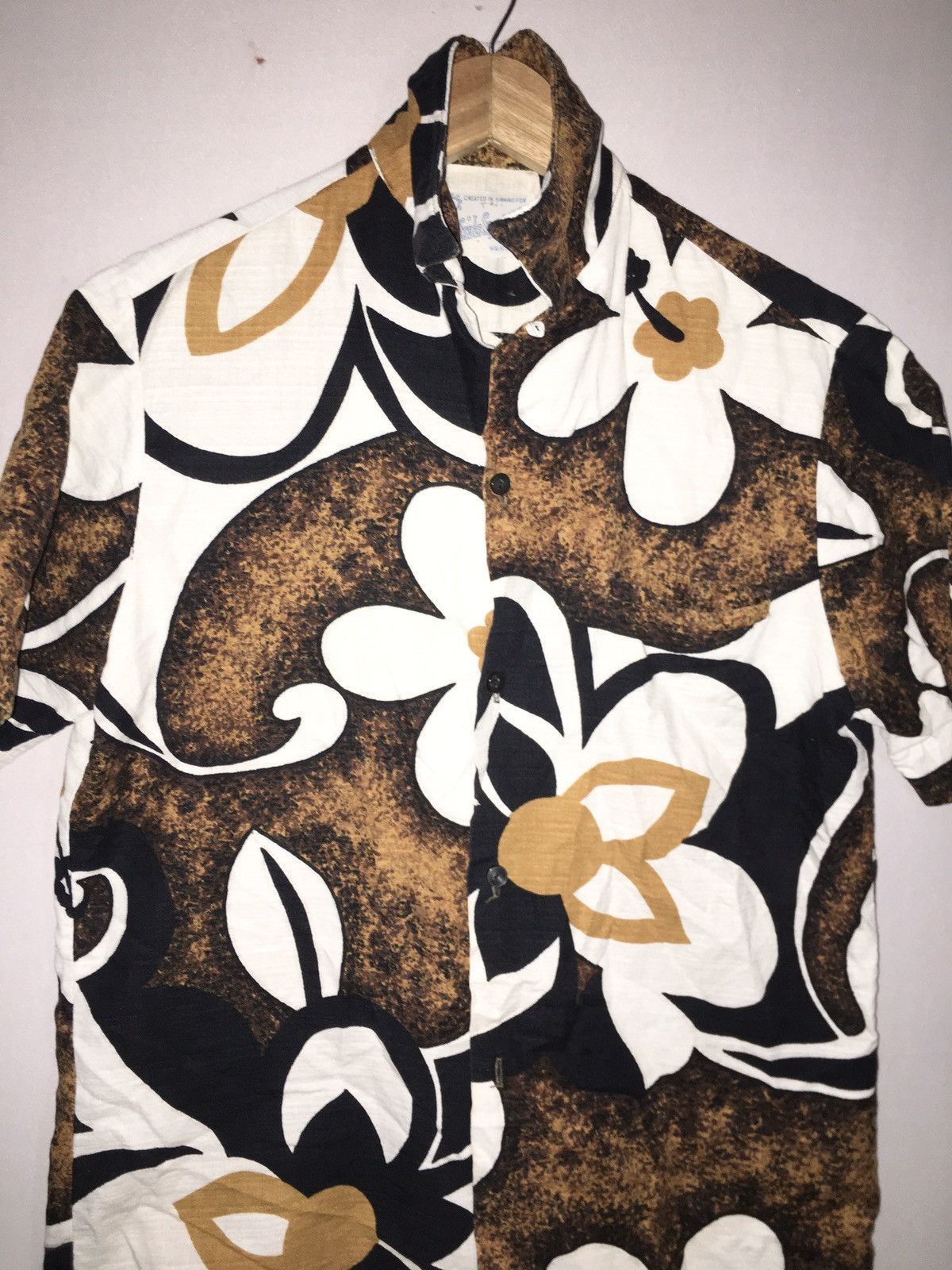 Vintage Vintage Flora Waikiki Hawaii Black short Flannel Size US M / EU 48-50 / 2 - 6 Thumbnail