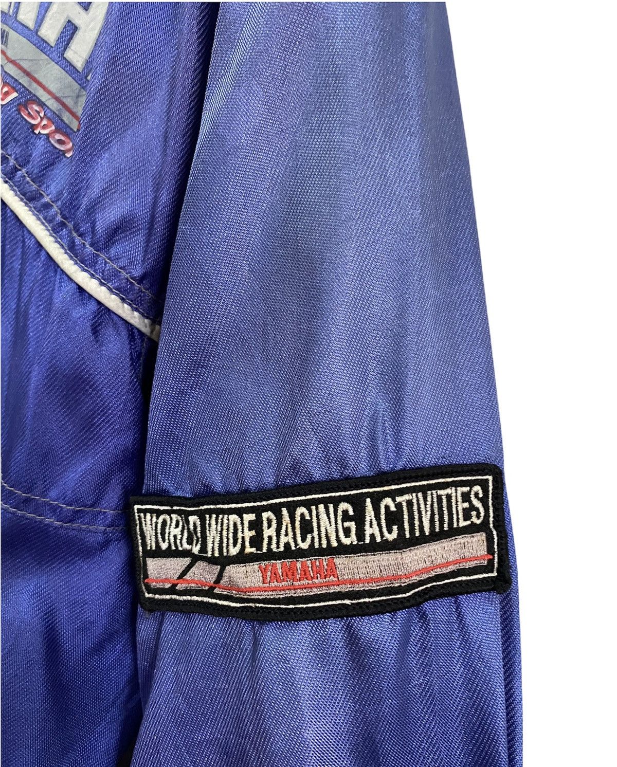 Yamaha 🔥Vintage Yamaha Racing Team Distressed Bomber Jacket Size US L / EU 52-54 / 3 - 3 Thumbnail
