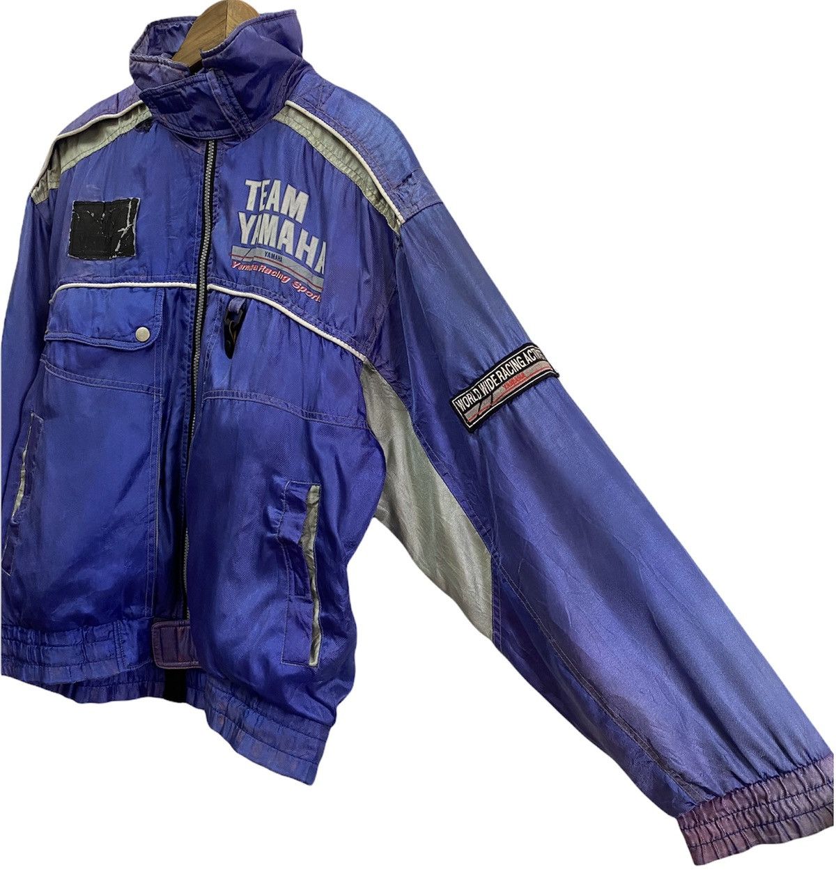 Yamaha 🔥Vintage Yamaha Racing Team Distressed Bomber Jacket Size US L / EU 52-54 / 3 - 6 Thumbnail