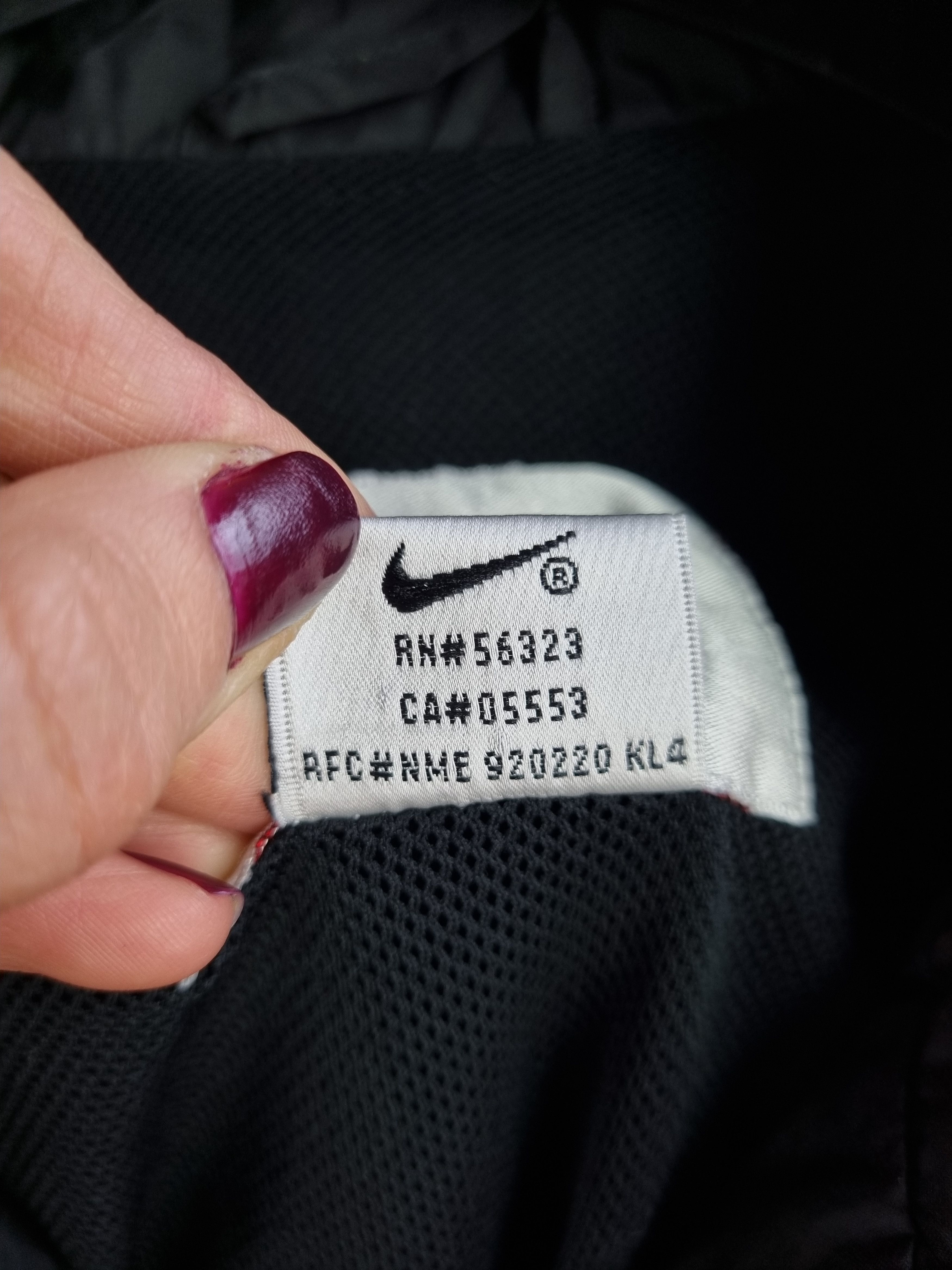 Nike × Vintage 90s Nike BORUSIA BVB Nylon Big Swoosh Track top Size US XL / EU 56 / 4 - 10 Thumbnail
