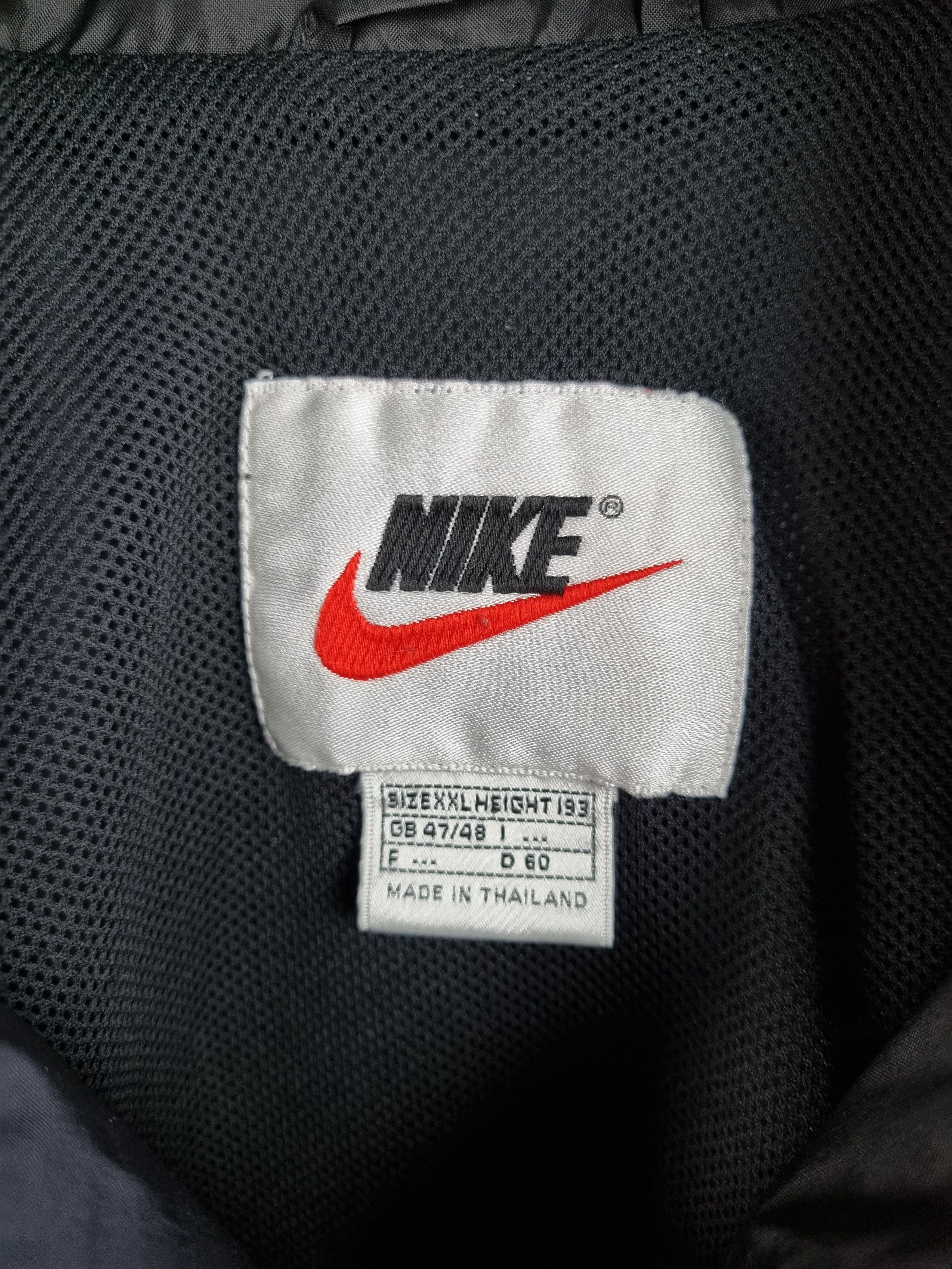 Nike × Vintage 90s Nike BORUSIA BVB Nylon Big Swoosh Track top Size US XL / EU 56 / 4 - 9 Thumbnail