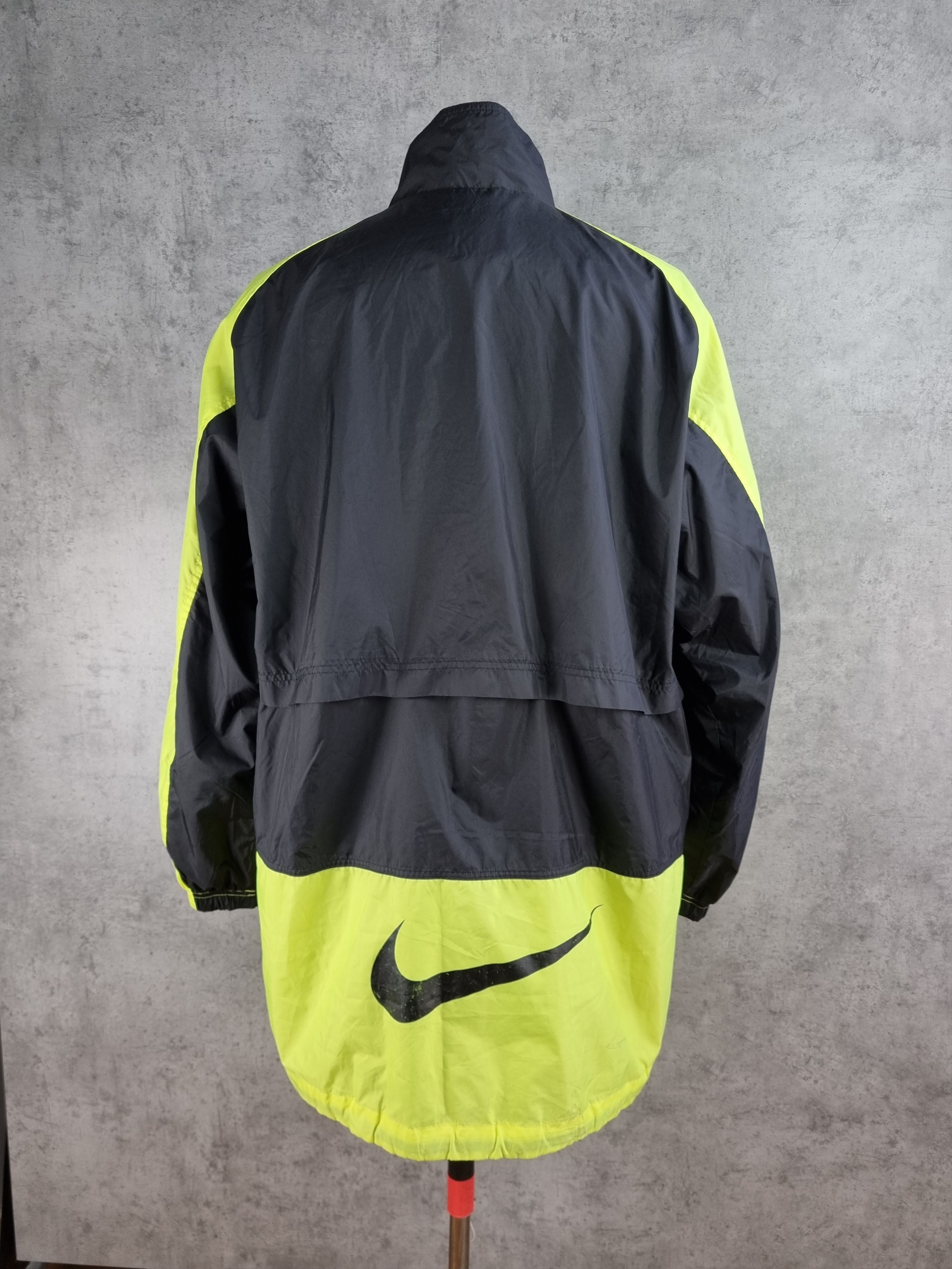 Nike × Vintage 90s Nike BORUSIA BVB Nylon Big Swoosh Track top Size US XL / EU 56 / 4 - 1 Thumbnail