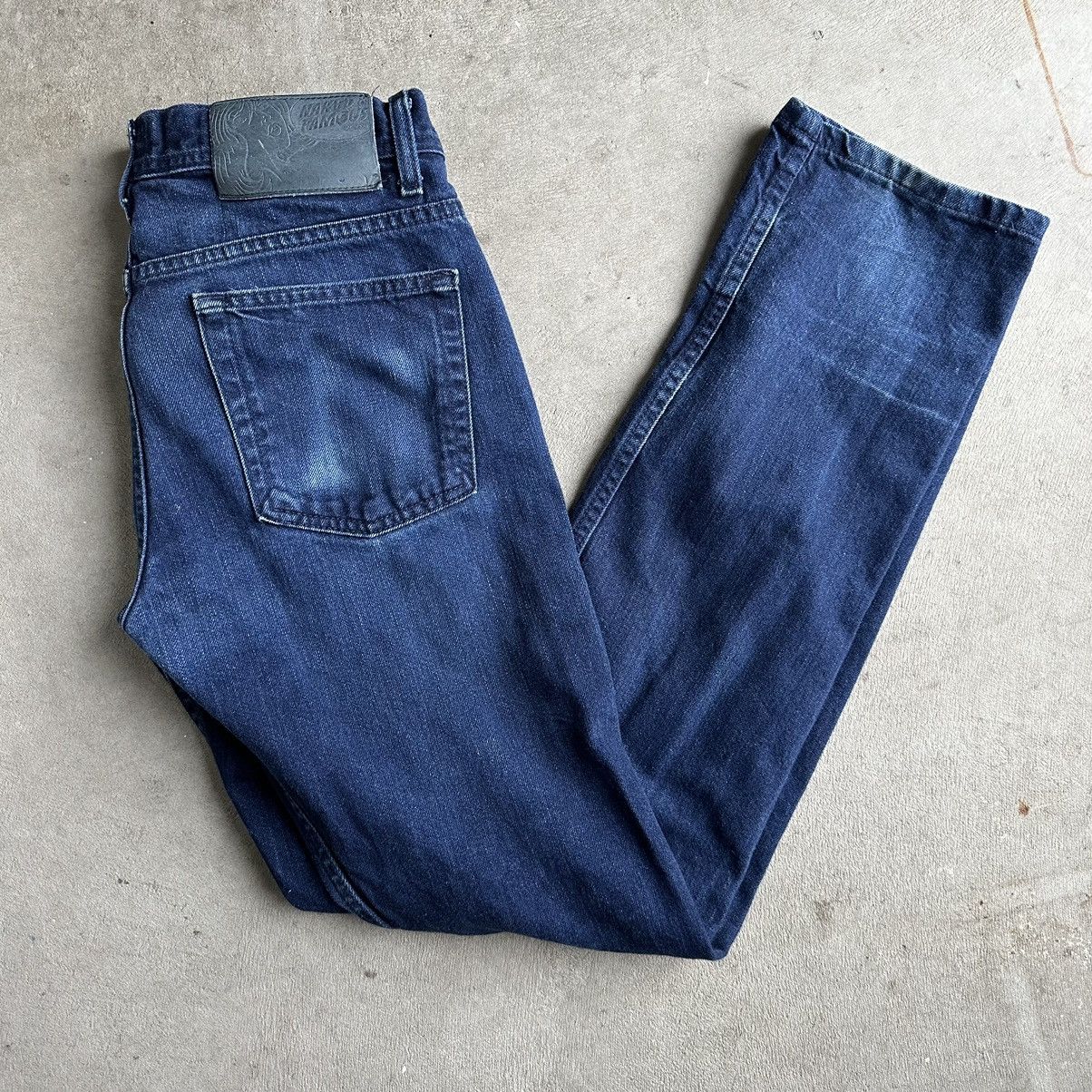 Naked and famous weird guy blue weft selvedge denim jeans