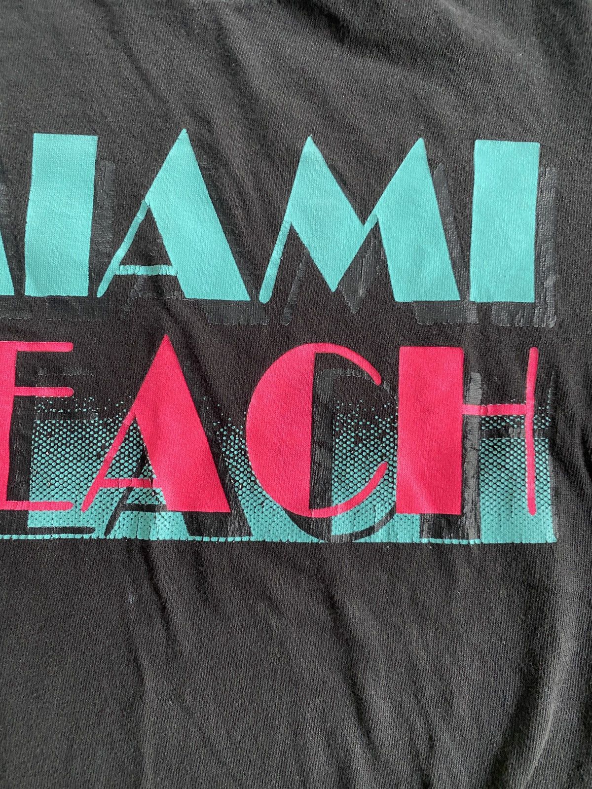 Delta Vintage Y2K’s Miami Beach Faded Tee Size US S / EU 44-46 / 1 - 5 Thumbnail